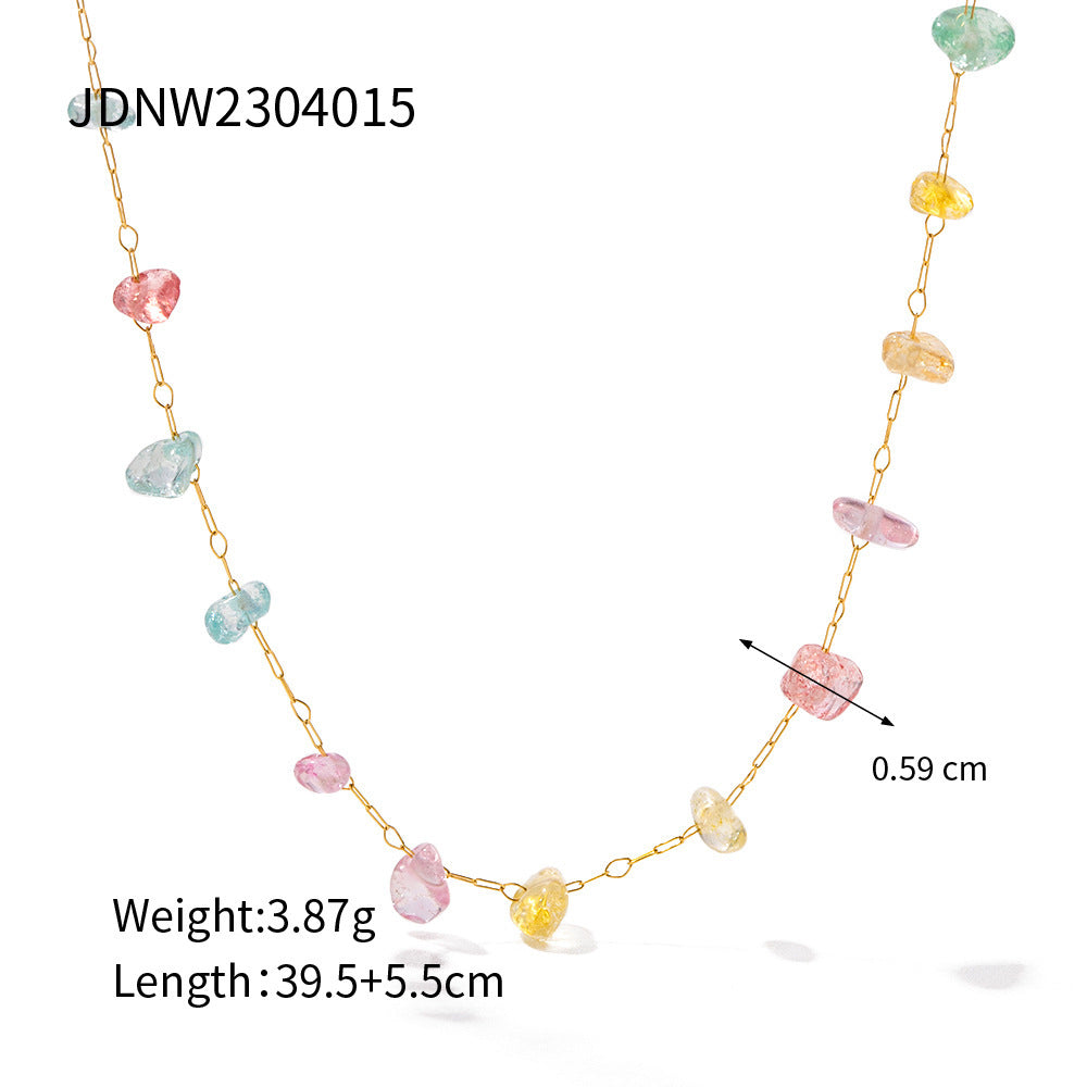 Arabelle Gilded Geometric Necklace - JDNW2304015 [QK33S4K0]
