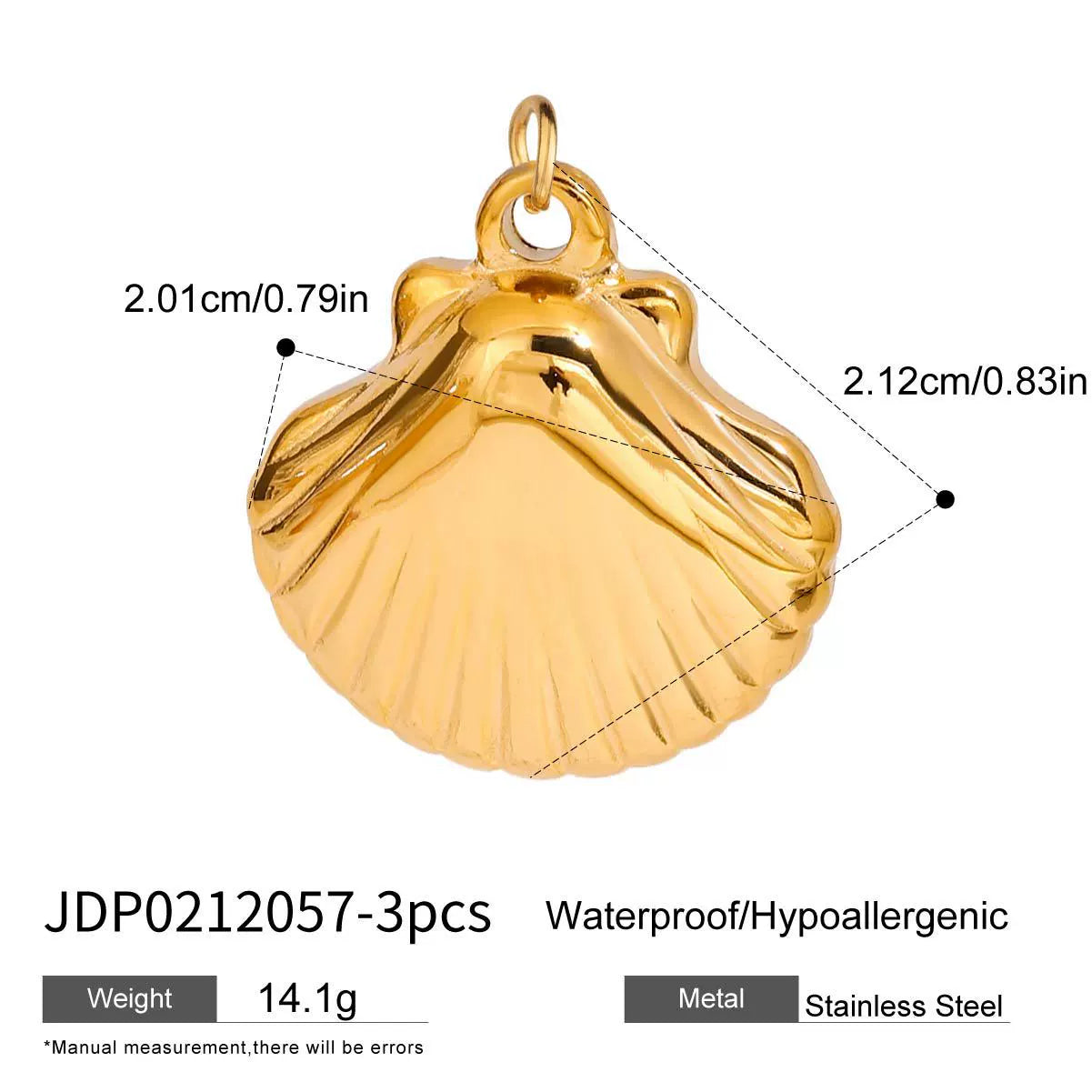 Kaylea Titanium Charm Pendants - JDP0212057-3pcs [7BW2IE37]