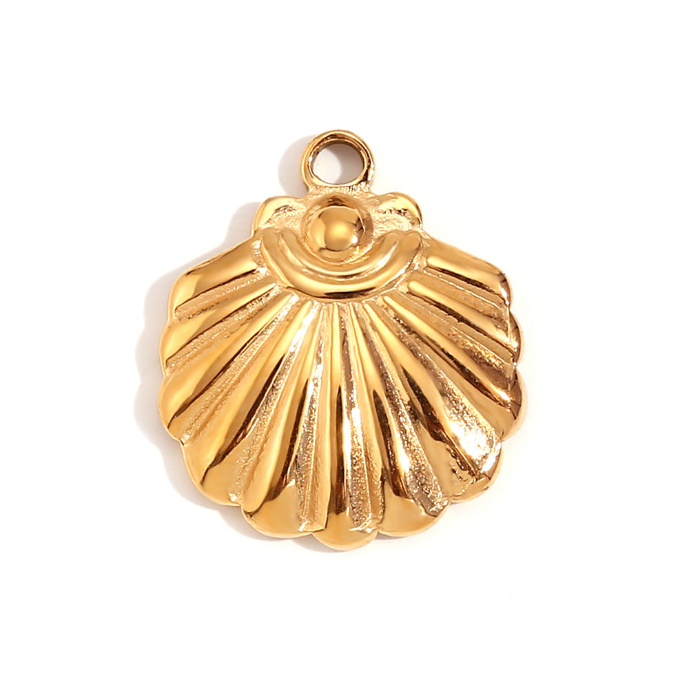 Kalayah Geometric Celestial Charms - Flower Shell Pendant [TQXDTB4M]