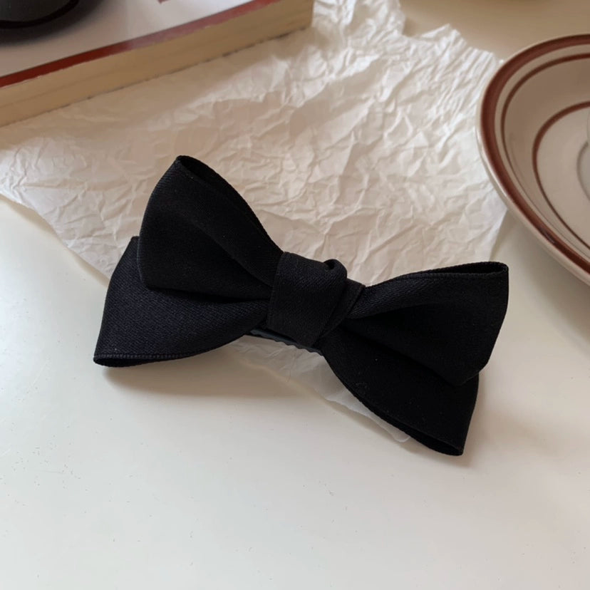 Holley Dimensional Bow Hair Clip - Black Single [YF2GKQAL]