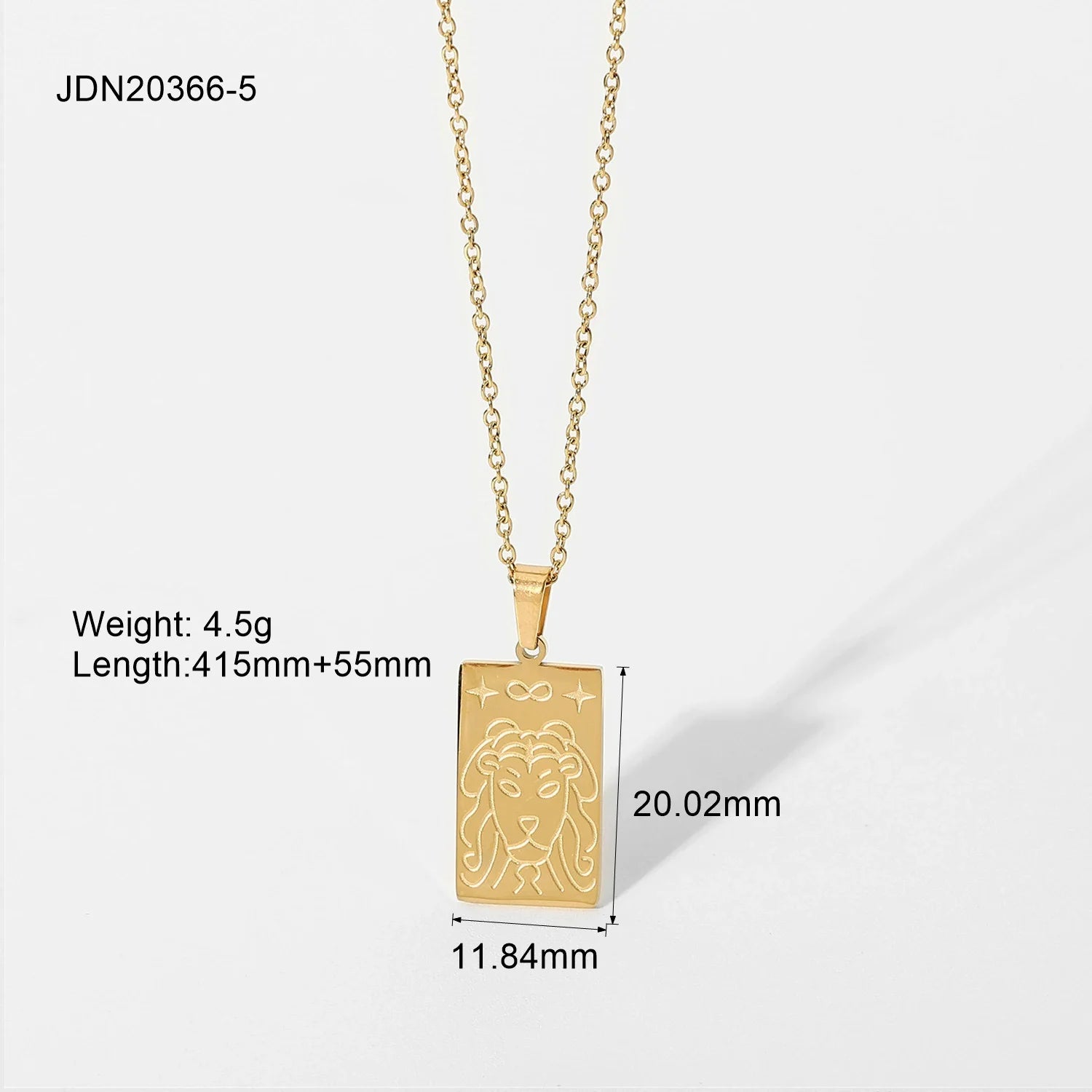 Syriah Gold Star Eye Necklace - JDN20366-5