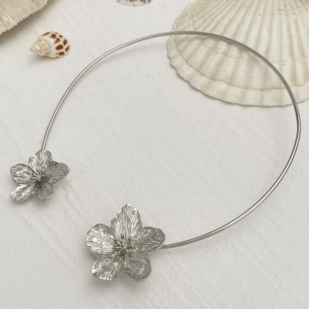 Naevia Bloom Starfish Choker - Silver Style B [BLIRZJJH]