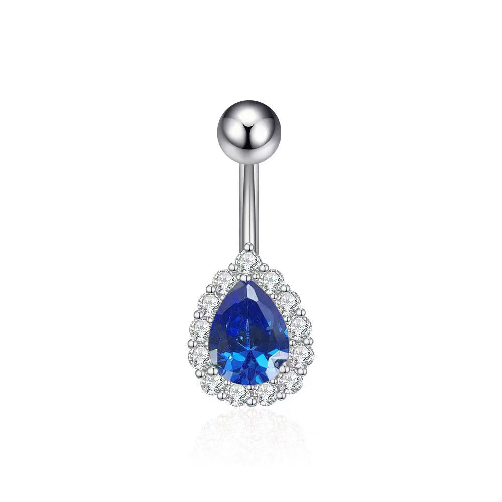 Yeva Angel Tear Navel Ring - Blue [IC4BWEI6]