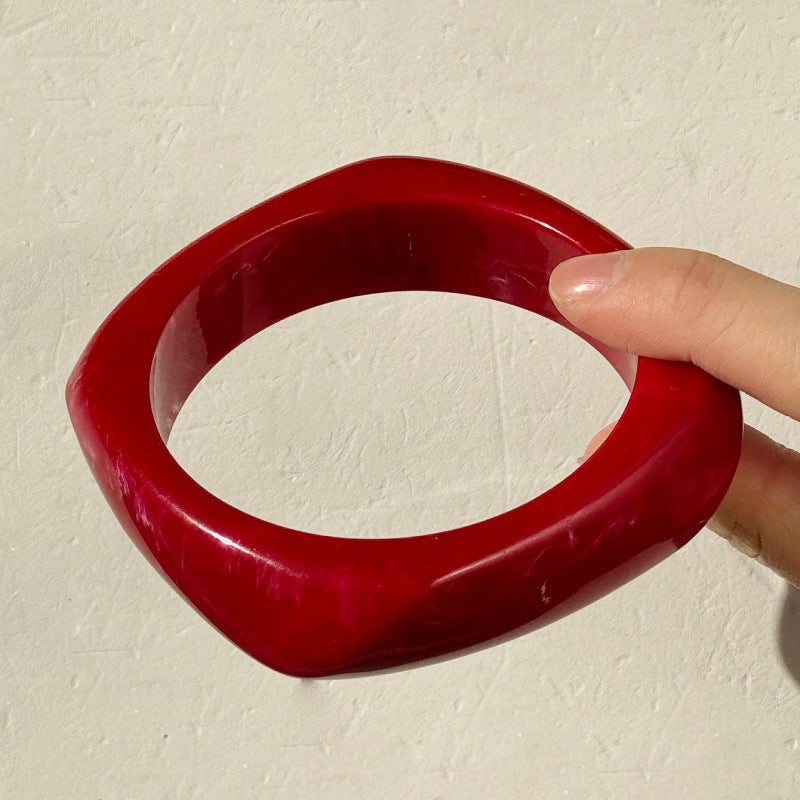 Adleigh Chunky Resin Bracelets - Transparent Yellow [AU9FTE6L]