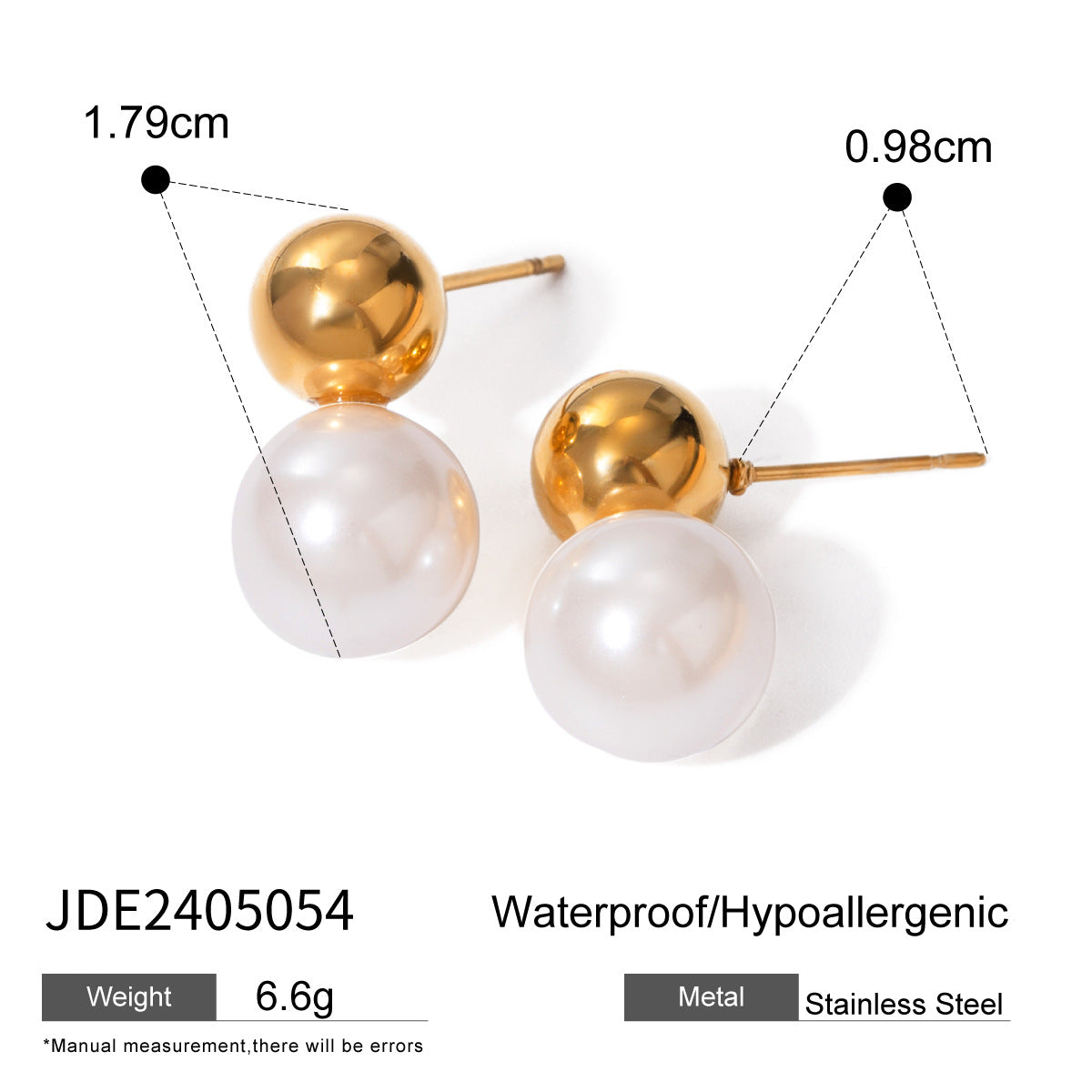 Aspyn Elegant Pearl Earring Set - Option JDE2405054 [V165P2RM]