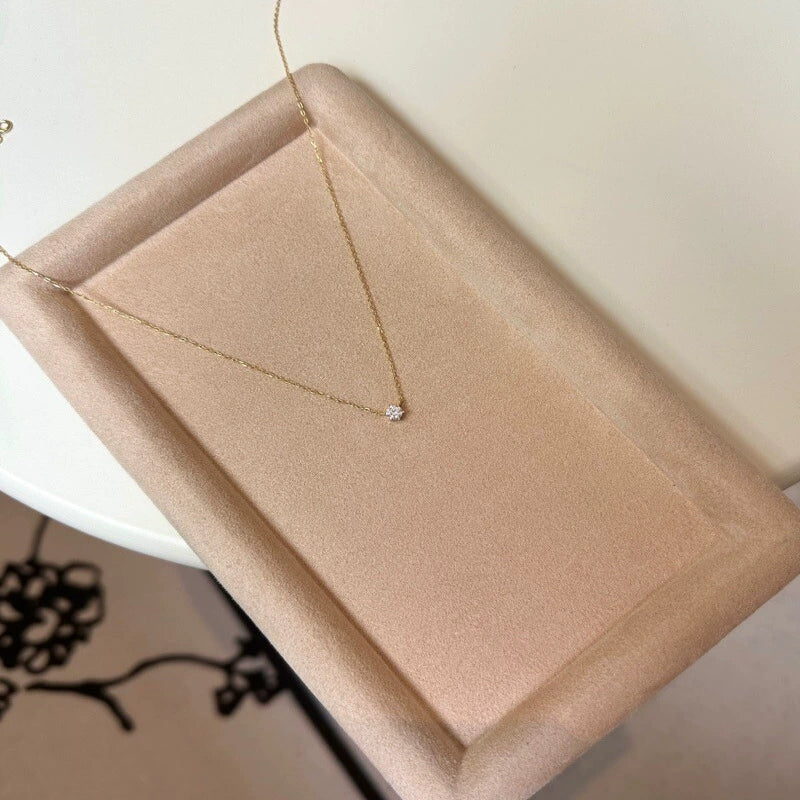 Winslow Starry Solitaire Necklace - Gold Solitaire Necklace