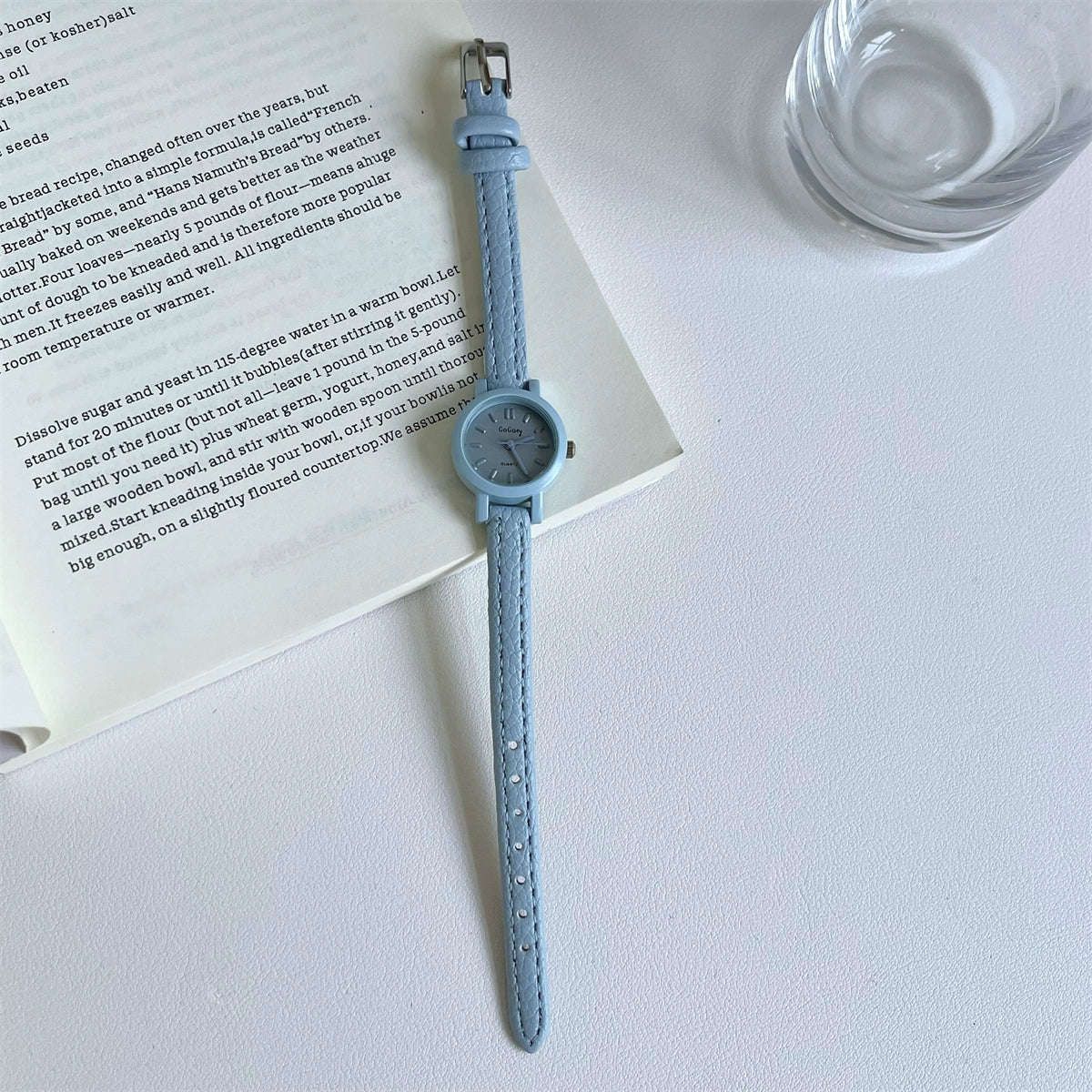 Emmerson Petite Leather Watch - Blue (GoGo Mini) [2A57O8B4]