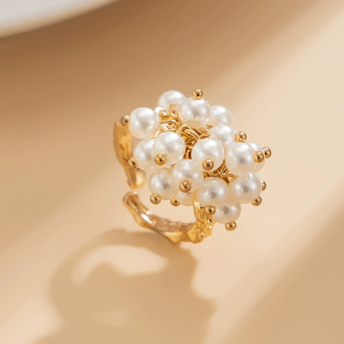 Emaline Baroque Pearl Ring Set - Light Gold Set 04 [Q2YGYNZZ]