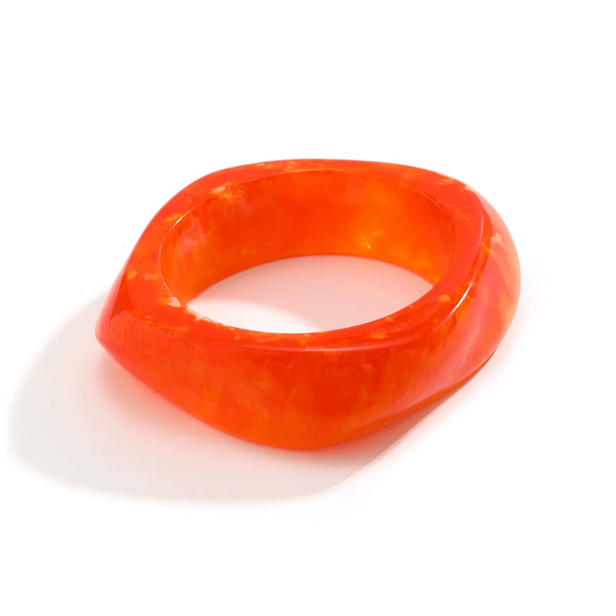 Takiyah Irregular Acrylic Bracelet - Orange