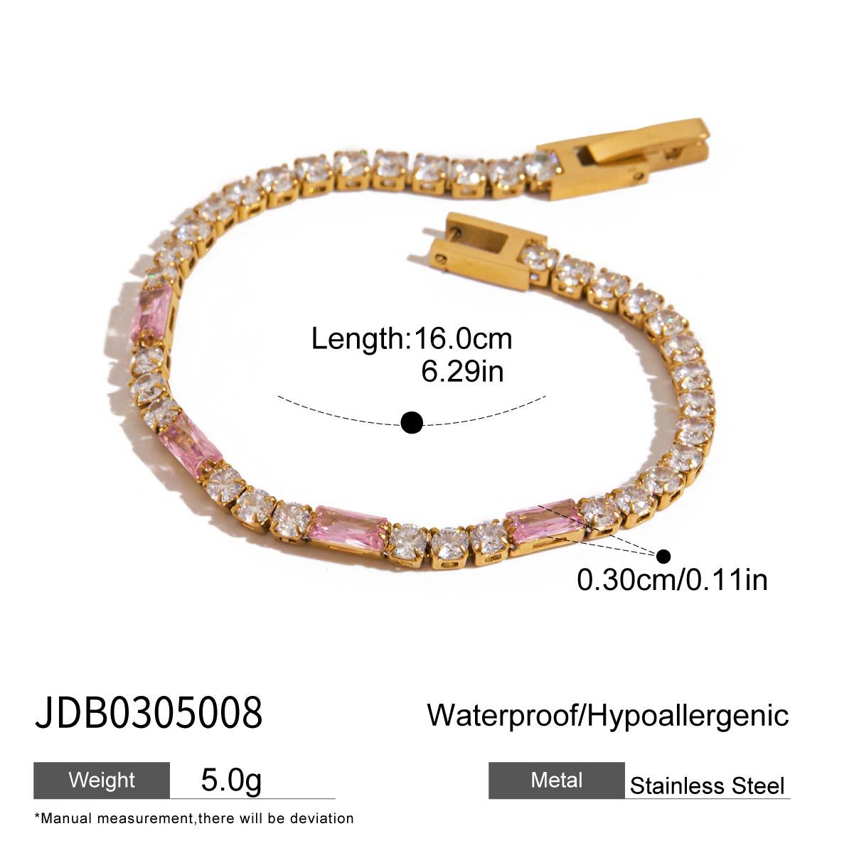 Bellah Zircon Stacking Bracelet Set - JDB0305008 [PEMCYCLU]