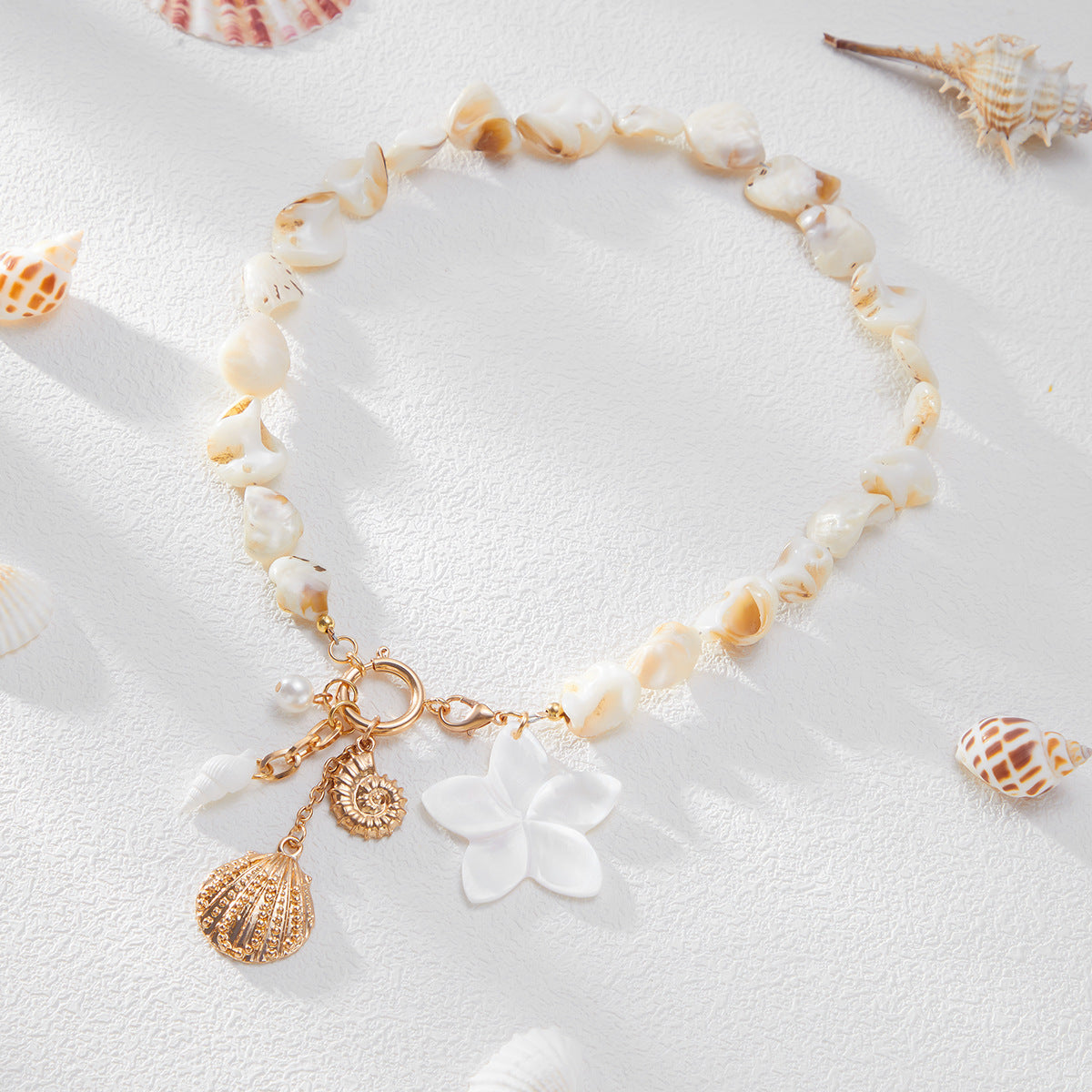 Aleysha Pearl Shell Jewelry Set - Style 1 [C7AQFAKJ]
