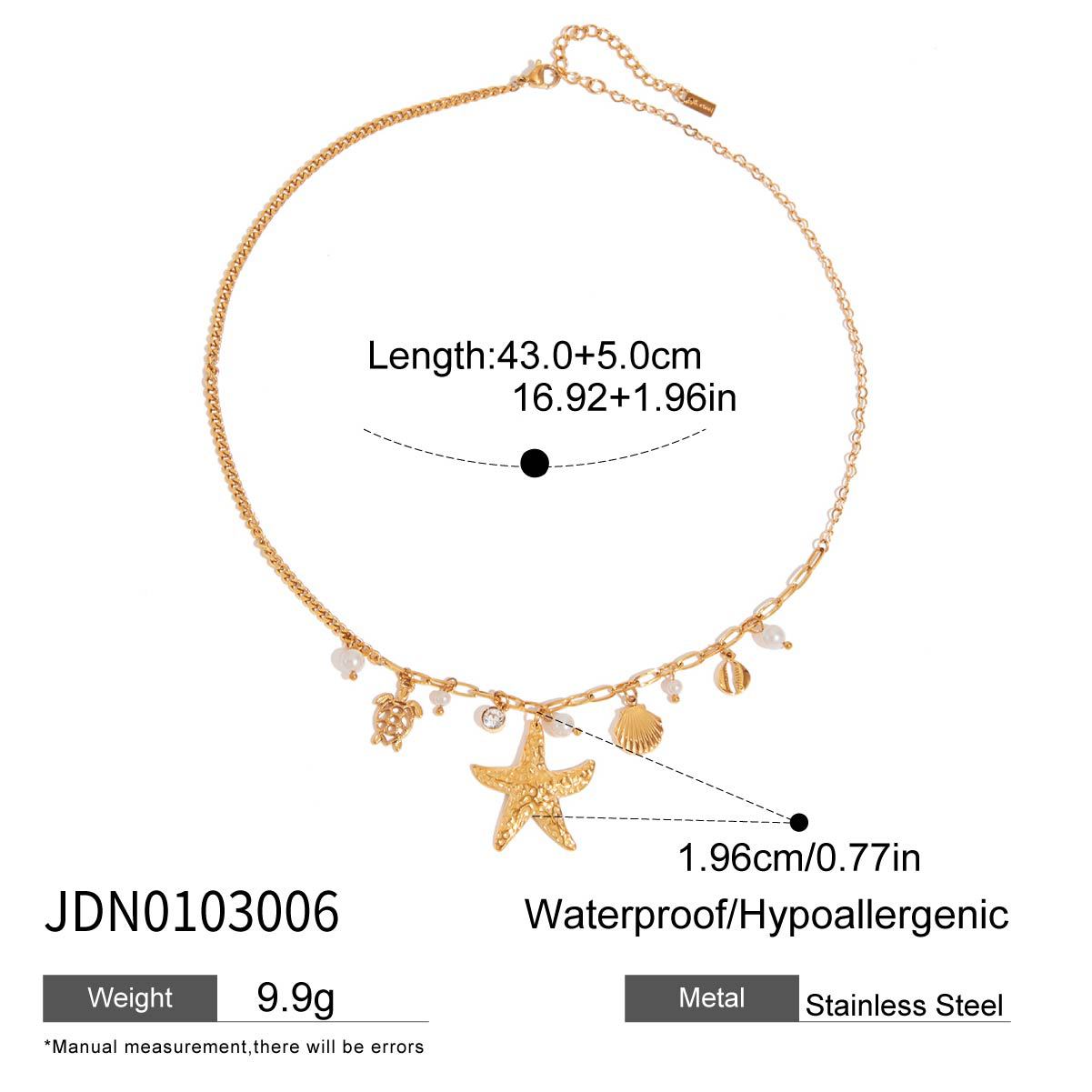Kori Starfish Pendant Necklace - JDN0103006 [GP8SQX4Y]