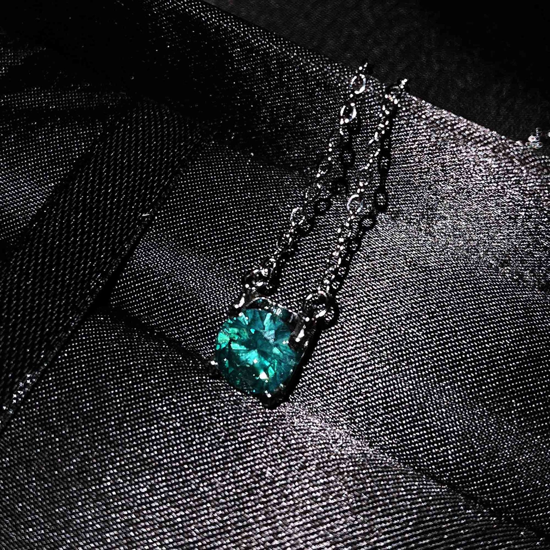 Gertrude Simulated Diamond Heart Necklace - Option 6: 2 Carat Necklace (40+5cm) [FE0GHROB]