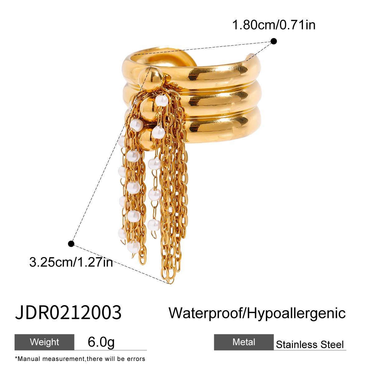 Gabriella Pearl Geometric Ring - JDR0212003 [ITNT5FUY]