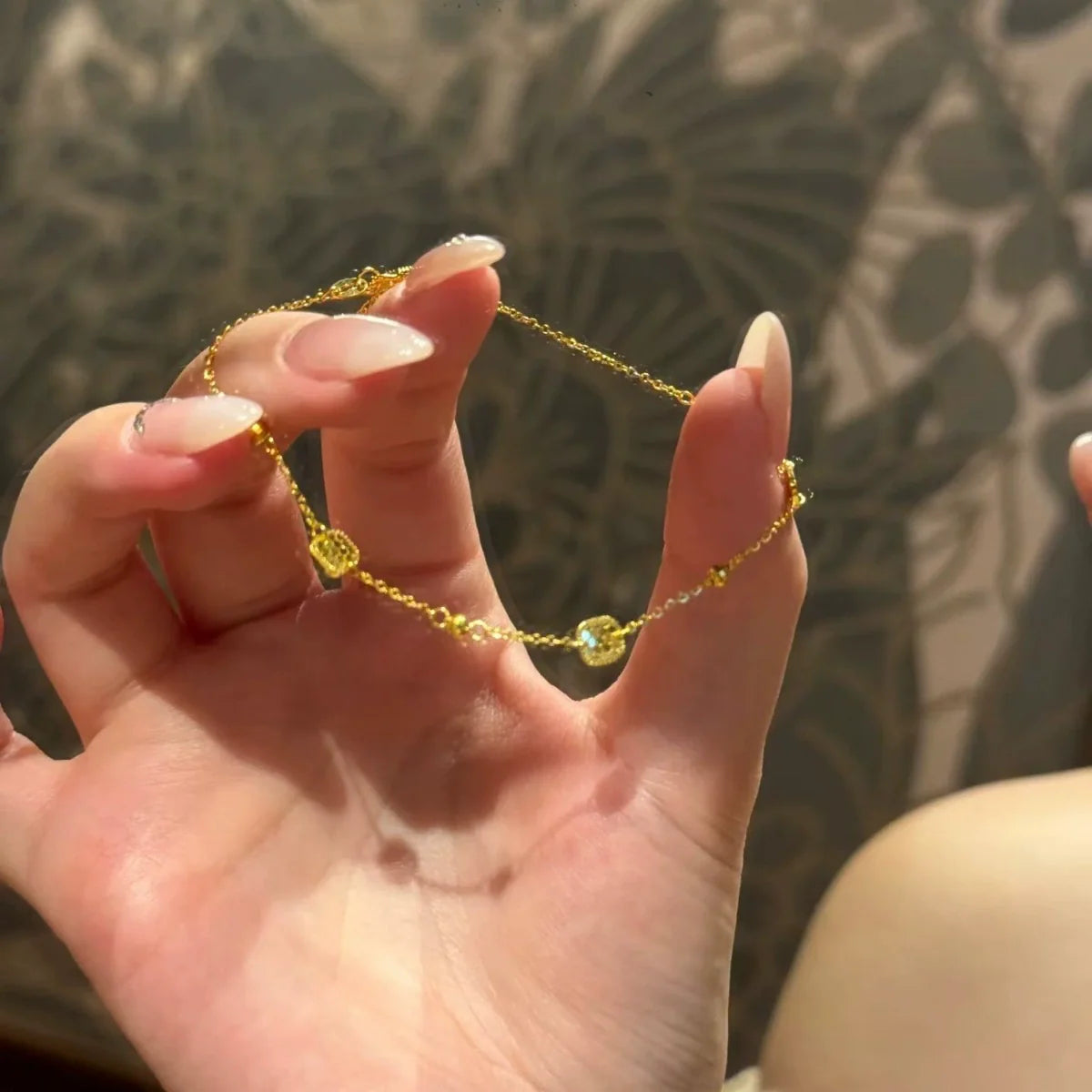 Elyanna Gilded Scale Bracelet - Square Scale Bracelet