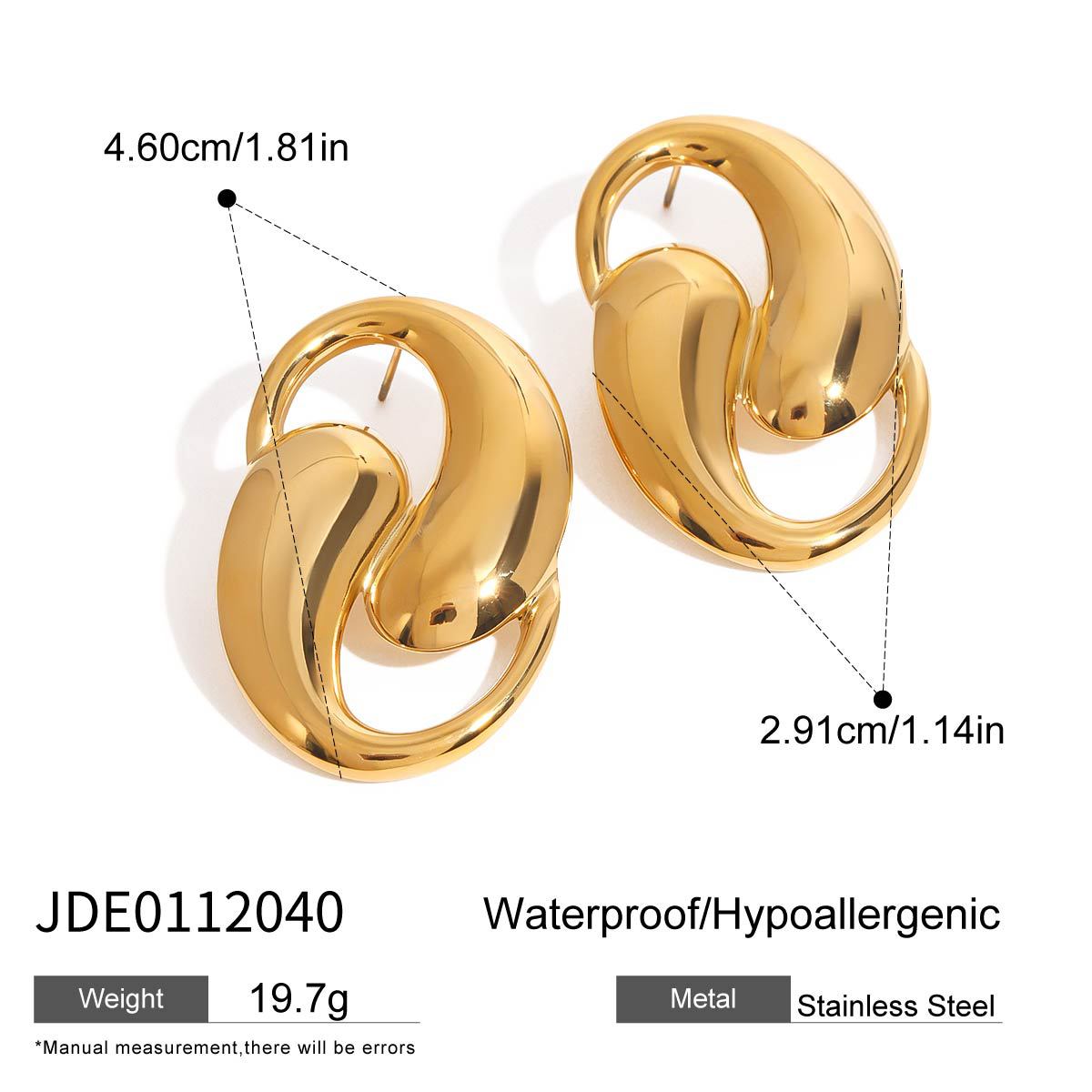 Anabella Cross Hoop Earrings - JDE0112040 [IZL3GVYO]