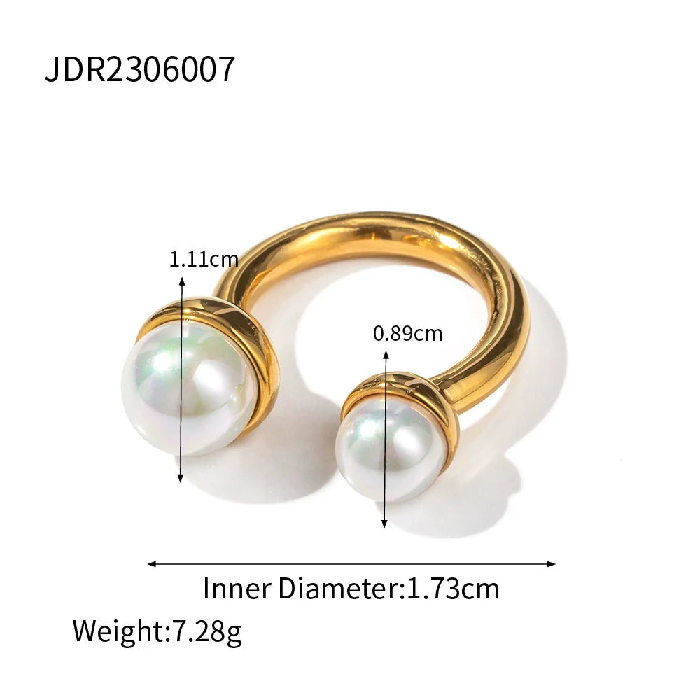 Taylor Pearl Open Ring - JDR2306007
