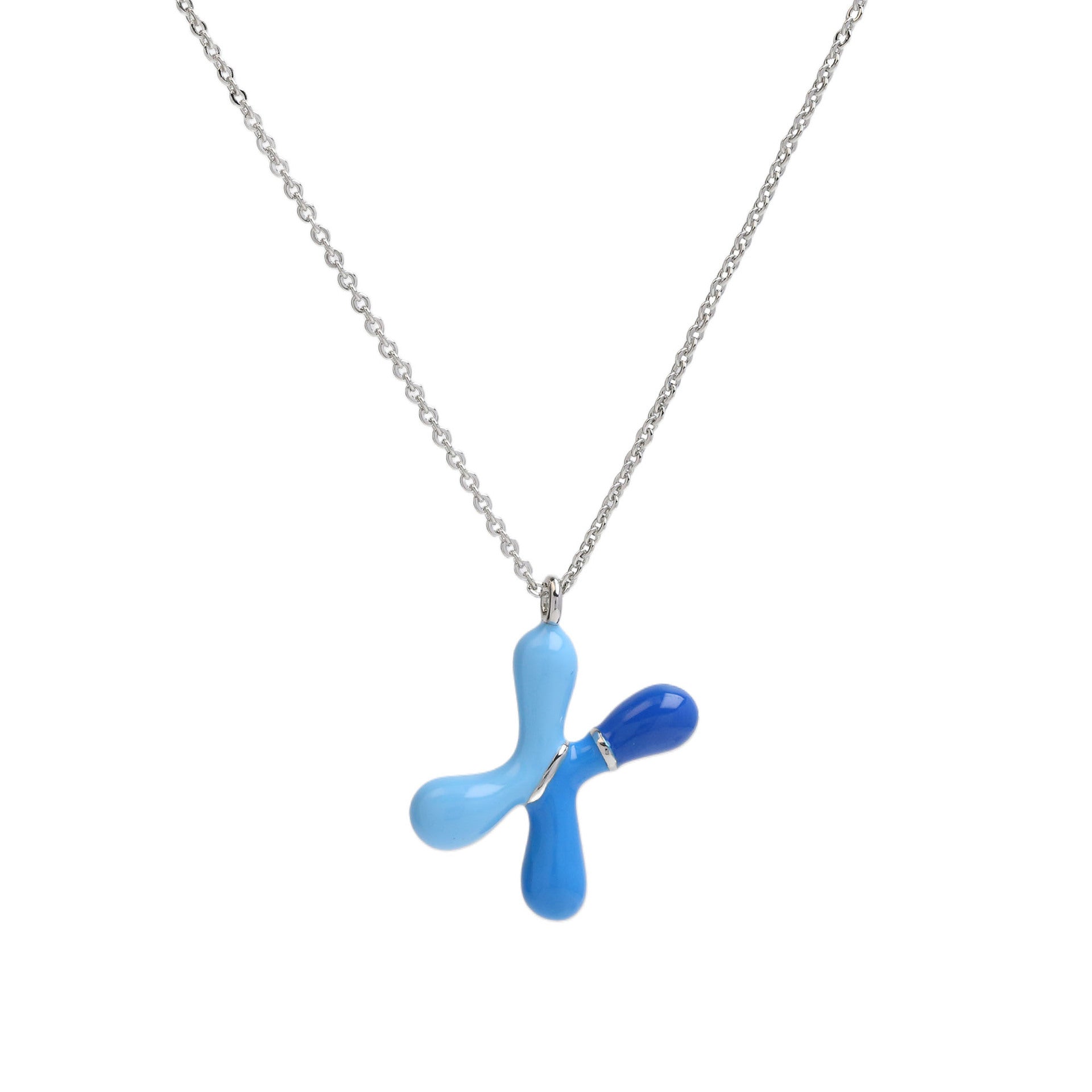 Victory Initial Bubble Necklace - Necklace X [TGPG2399]