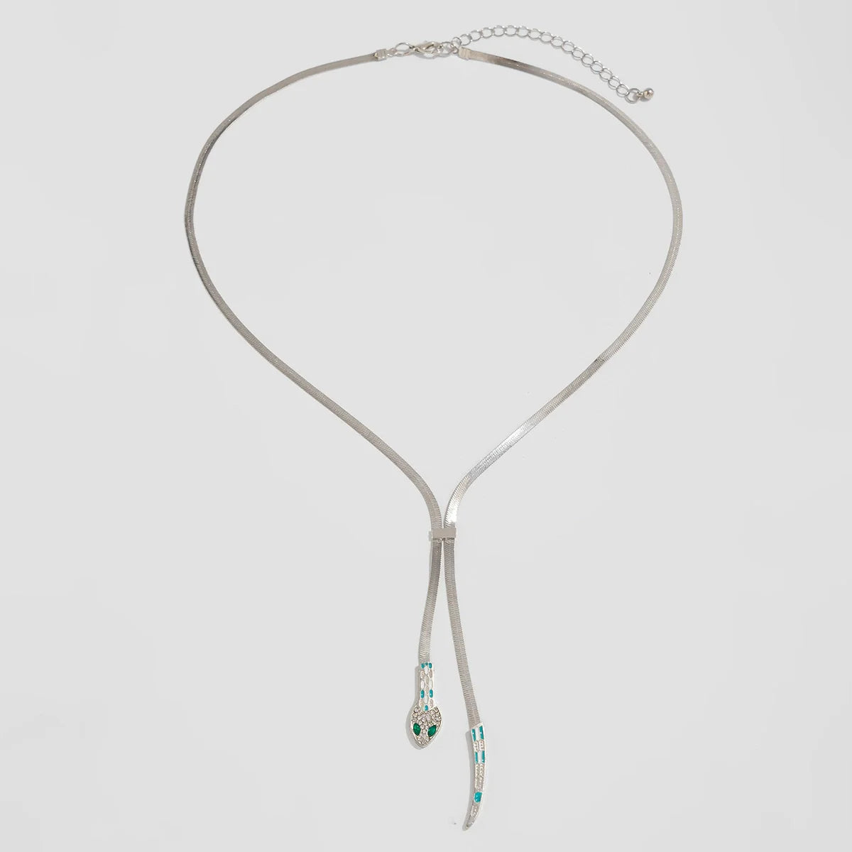 Kinsleigh Serpent Chain Necklace - Style Three Silver