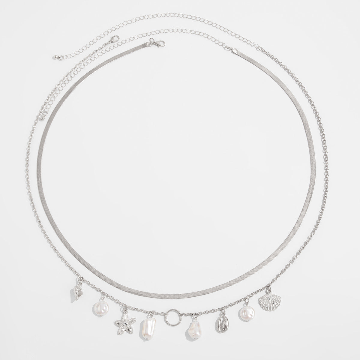 Esty Pearl Starfish Waist Chain - Silver Chain 2 [0560BB9O]