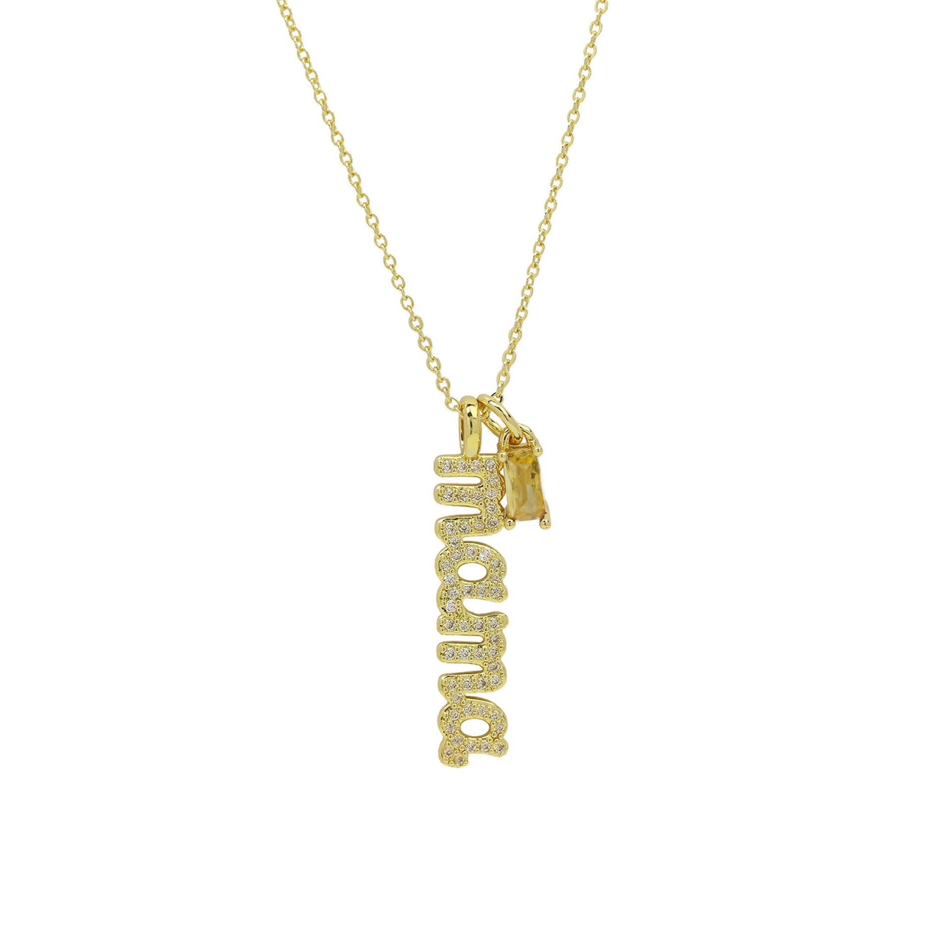 Alayjah Mama Birthstone Necklace - November Birthstone Necklace [Z1JLGCPH]