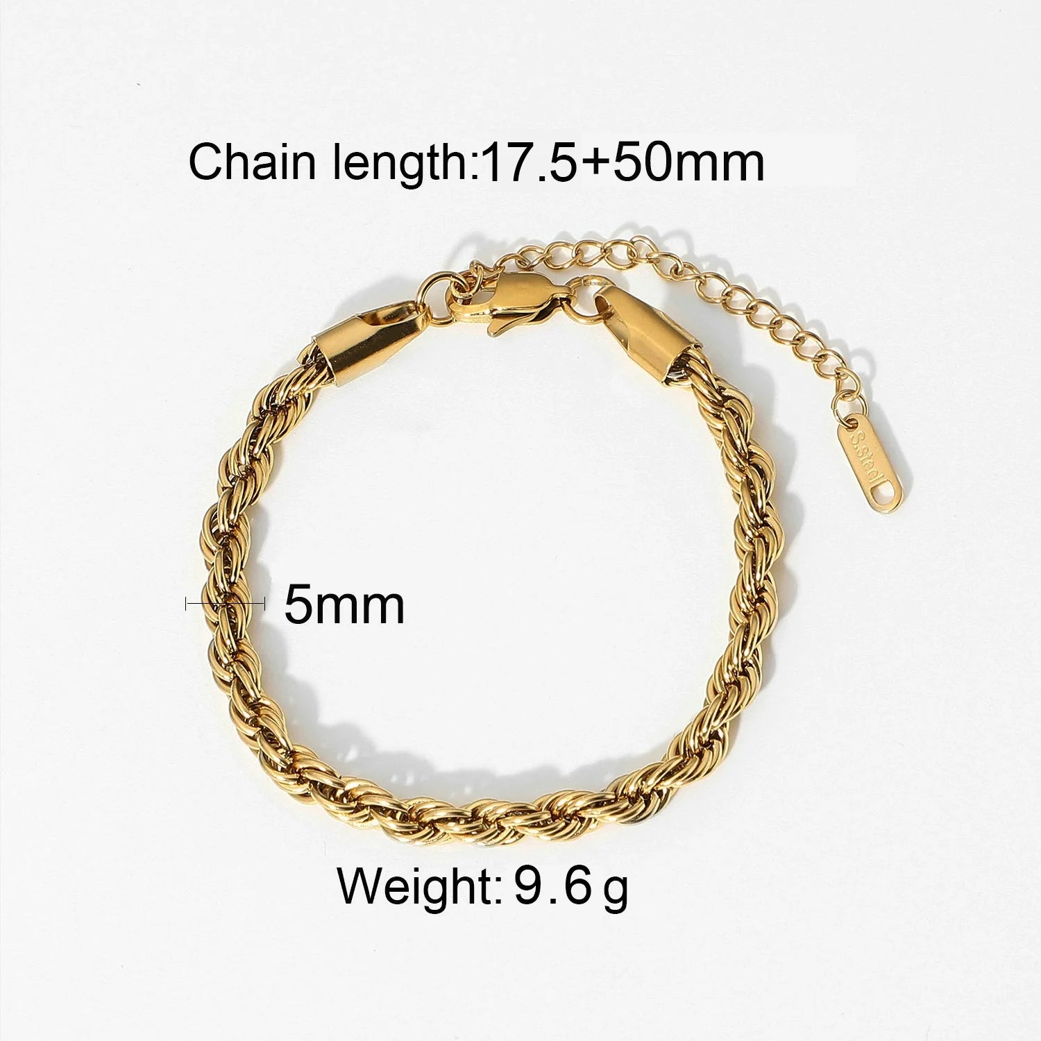 Patience Gold Cuban Bracelet - JDN20128-2