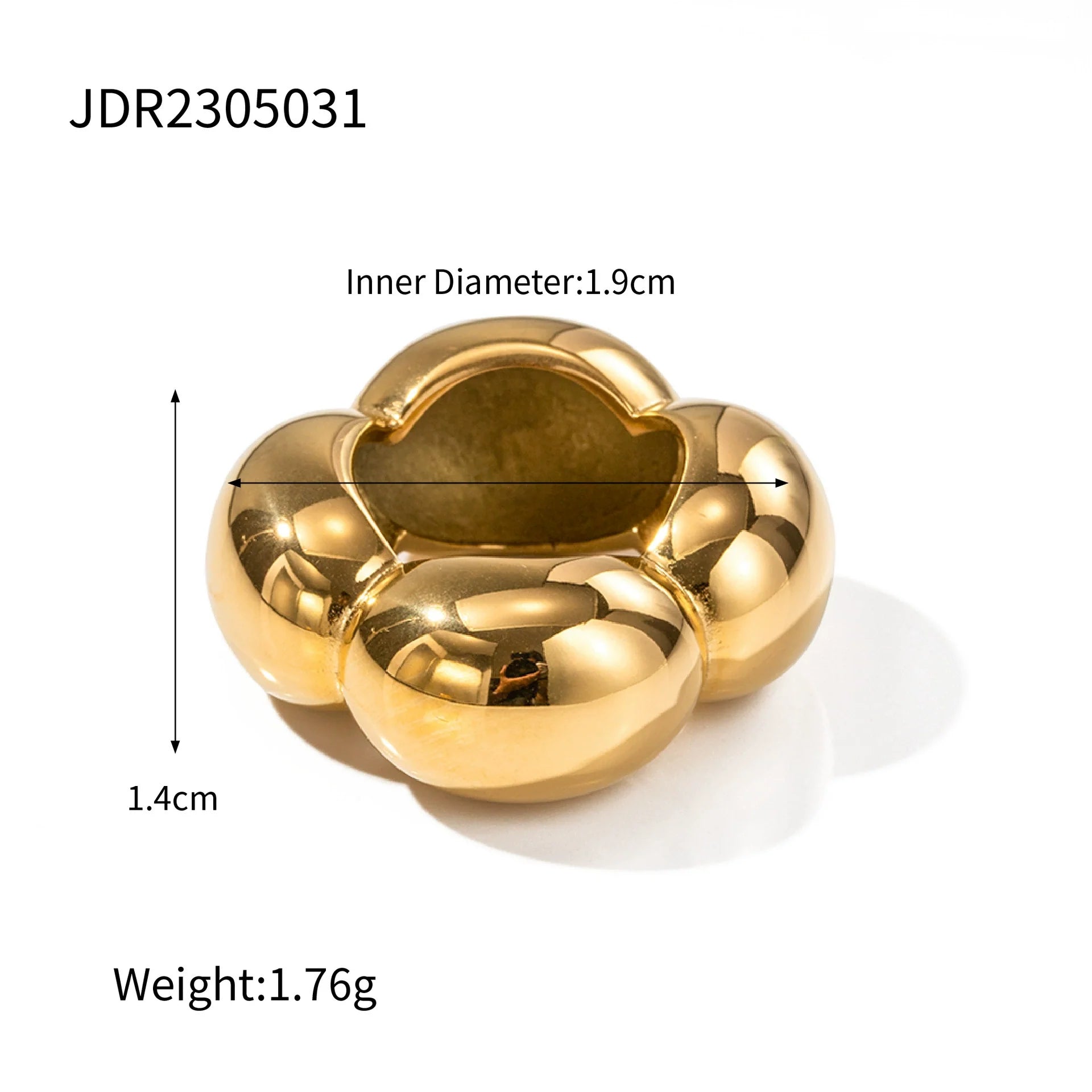Aubrielle Stainless Steel Statement Ring - JDR2305031