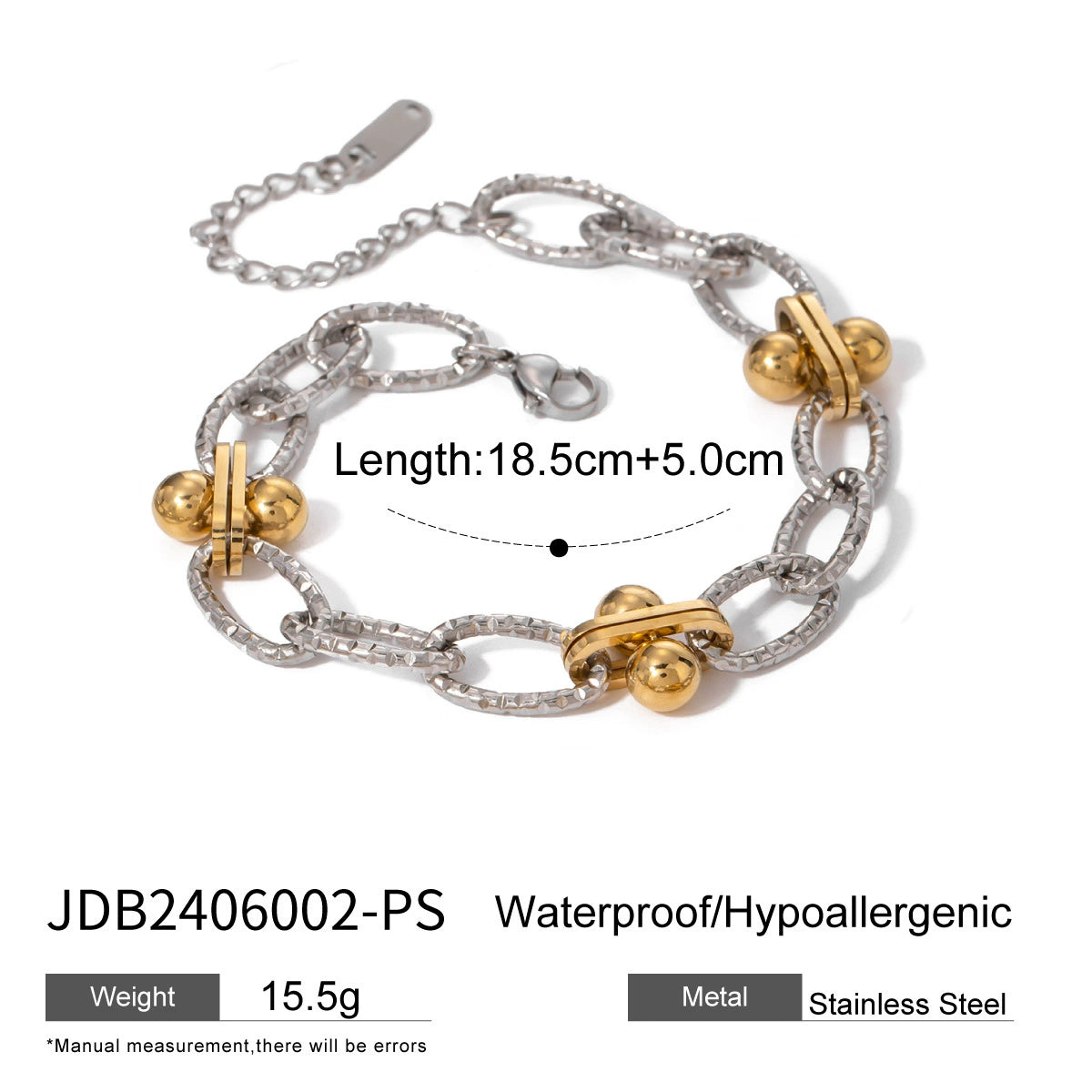 Brynlee Cuban Link Bracelet - JDB2406002-PS Style [OBOVSX38]