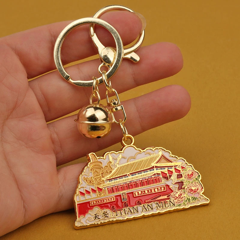 Goldy Beijing Landmark Keychain - Tiananmen Keychain [P58PE0LI]