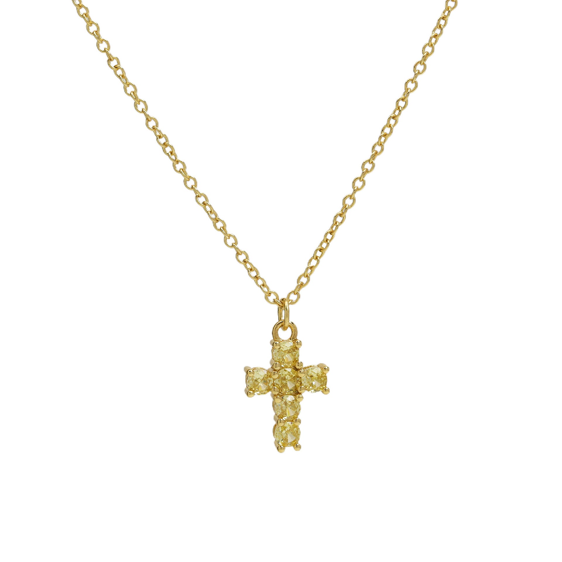 Alysse Birthstone Cross Necklace - November [G7DKS04H]