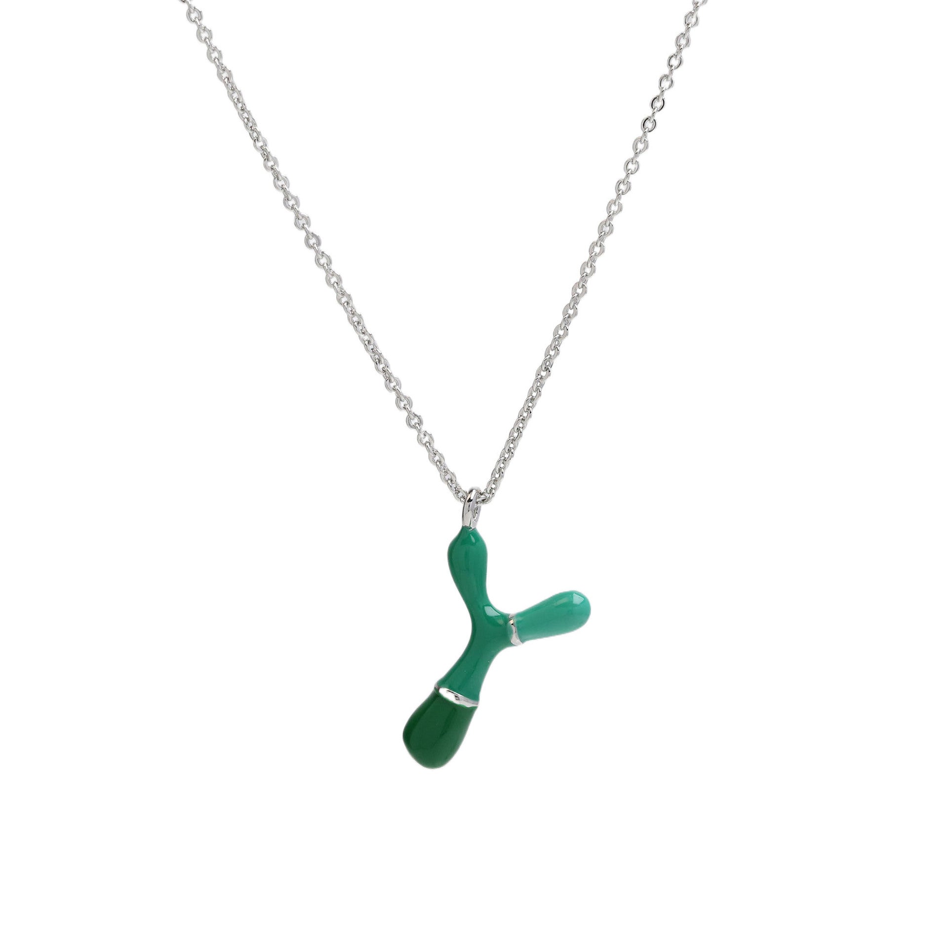 Victory Initial Bubble Necklace - Necklace Y [69KK36GN]