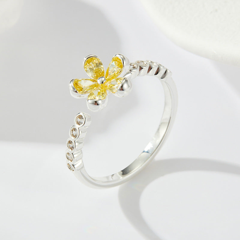 Margarita Daisy Zircon Open Ring - R16923O600 [03LE3MC4]
