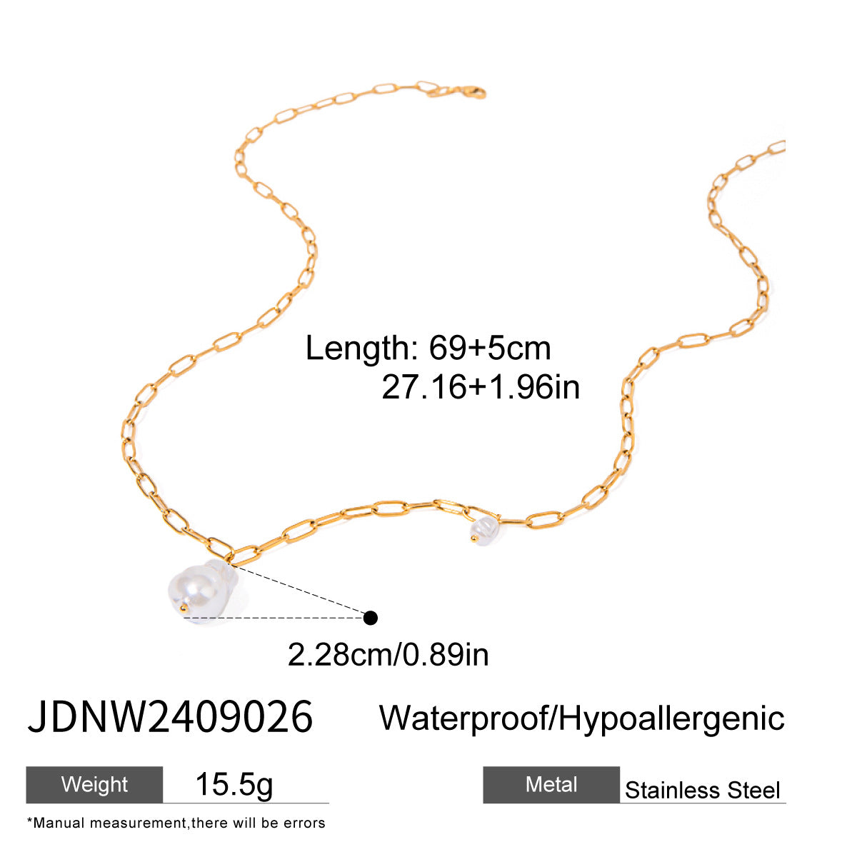 Nila Stainless Steel Heart Jewelry - JDNW2409026 [F1JLWIJL]