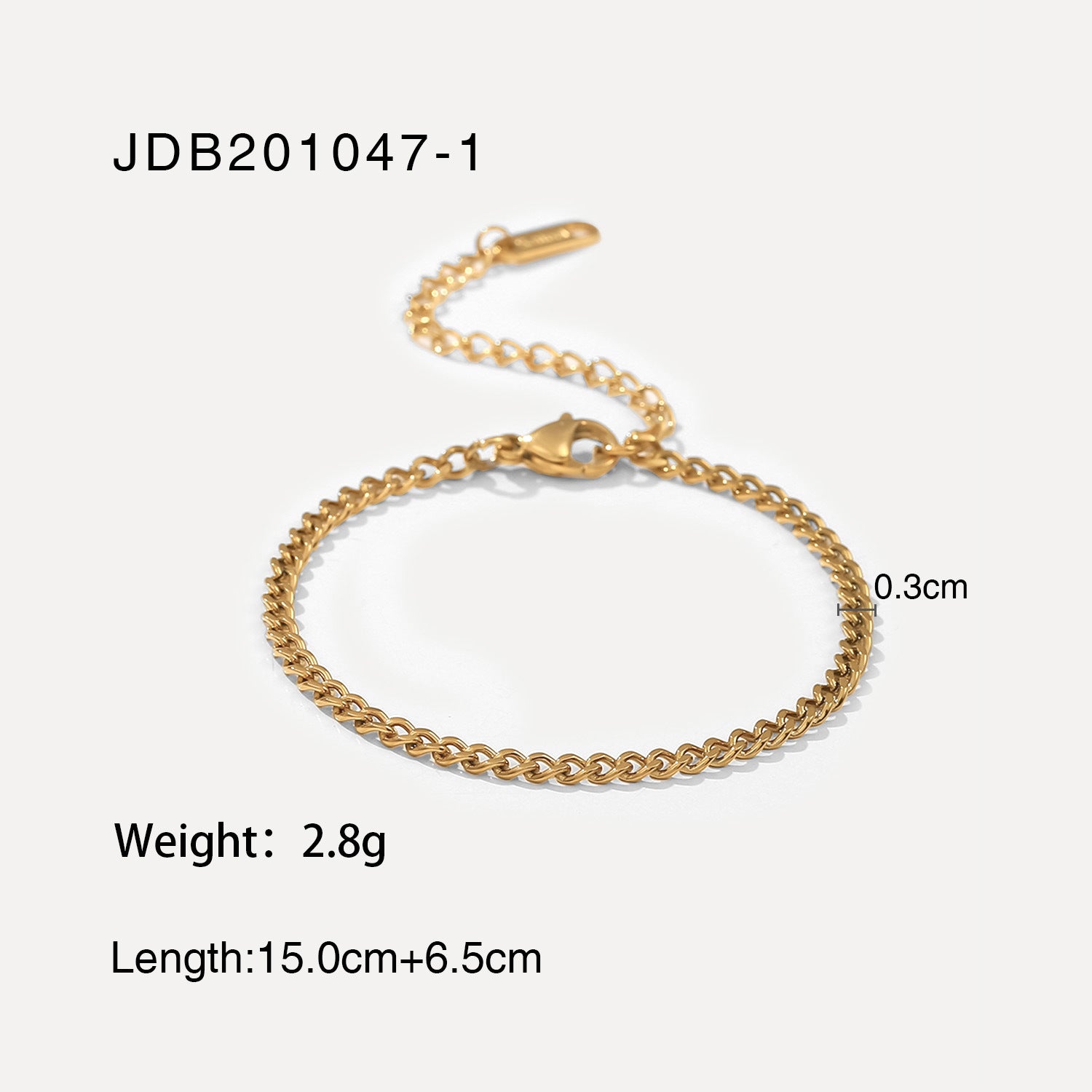 Tillie Cuban Link Bracelet - JDB201047-1 [MNKQYYBB]