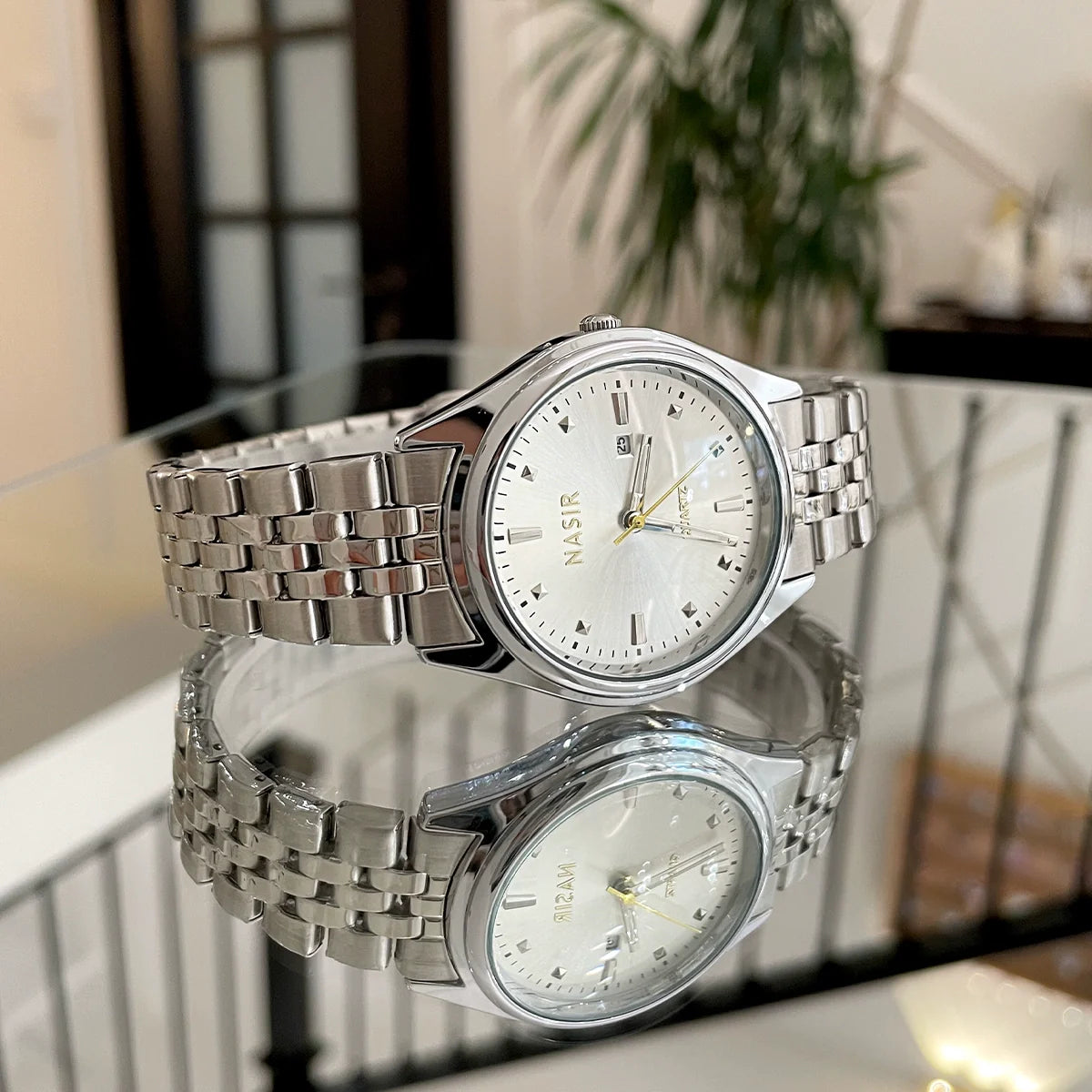 Evalee Large Dial Quartz Watch - Silver