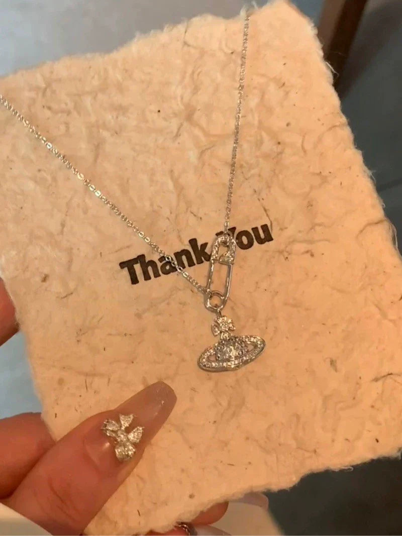 Joy Starlight Planet Necklace - Gold