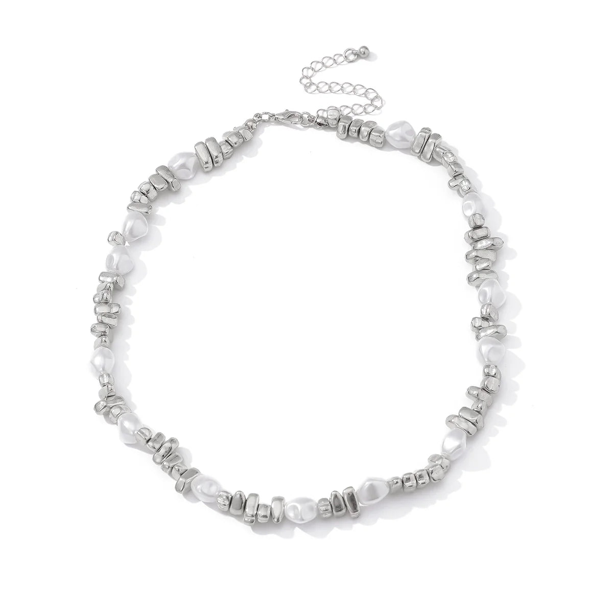 Audriella Irregular Pearl Necklace - Style 1 Silver