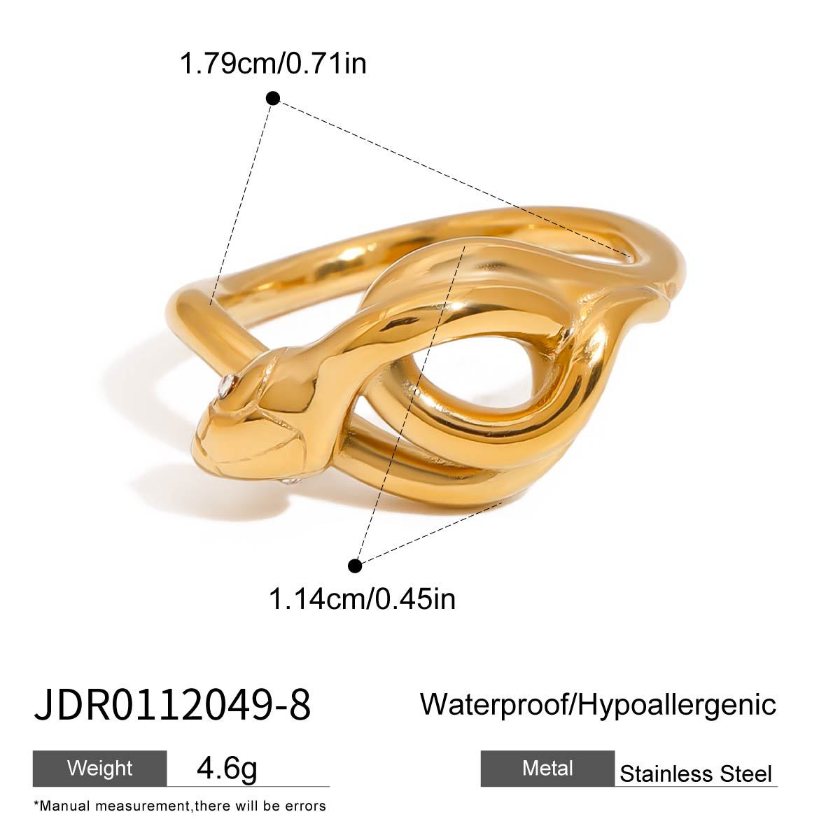 Jayanna Snake Statement Ring - JDR0112049-8 [ZVOFCEPG]