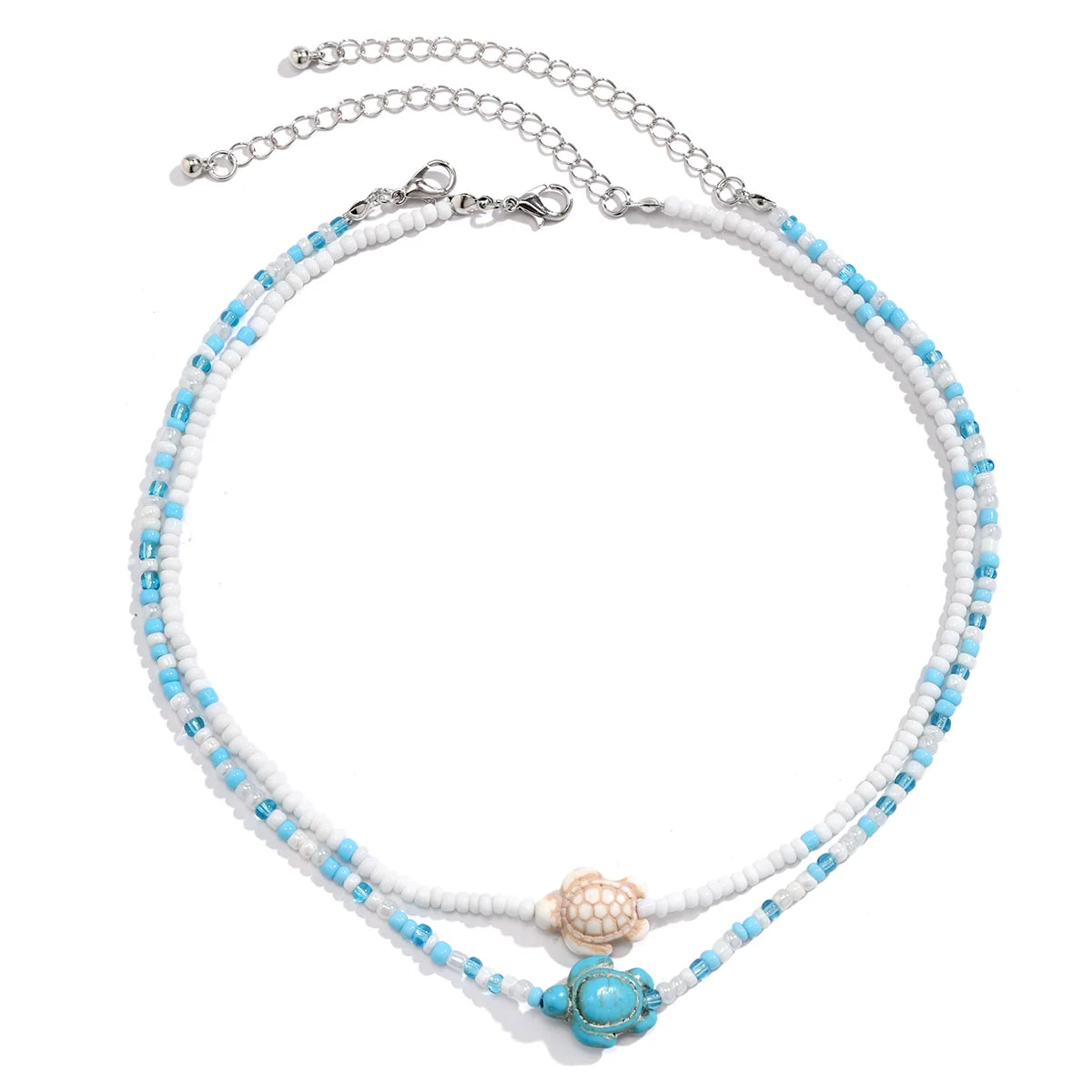 Christiana Layered Ocean Necklace Set - Turtle
