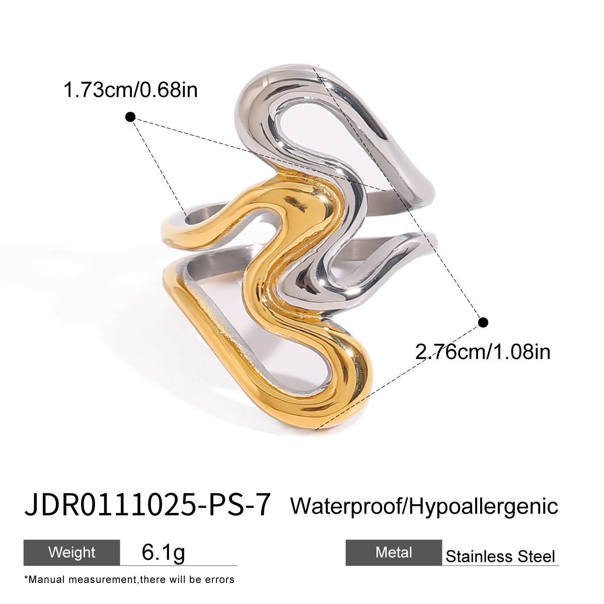 Emalyn Geometric Line Ring - Rose Gold Style A [MYIMJCN5]