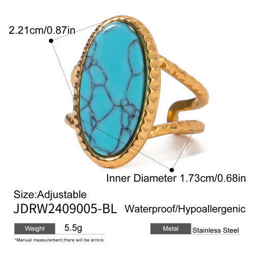 Kaislee Turquoise Statement Ring - Blue Cross [PW1A7IQK]