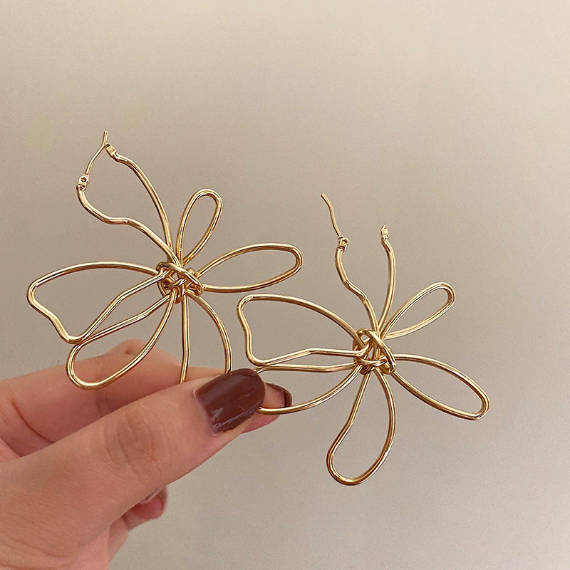 Kamea Petal Drop Earrings - Gold [MF7HKXH8]