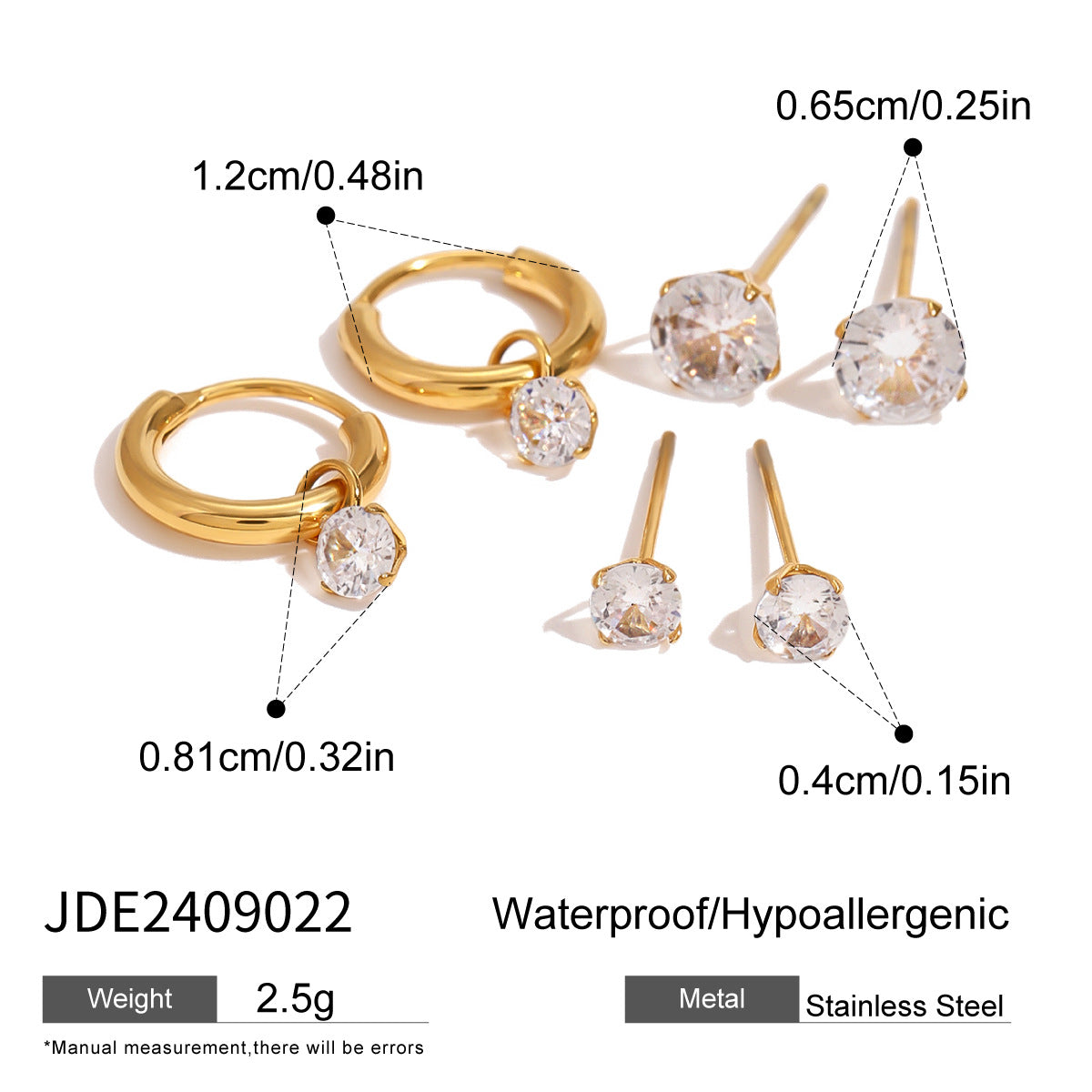 Kaiah Three-Pair Earring Set - JDE2409022 [IWXRVOJG]