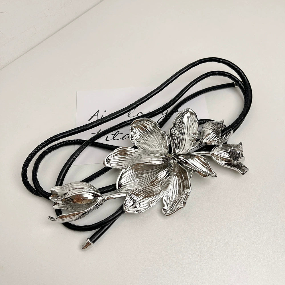 Anneli Tulip Charm Waist Chain - Silver Tulip Waist Chain [KBH9F957]