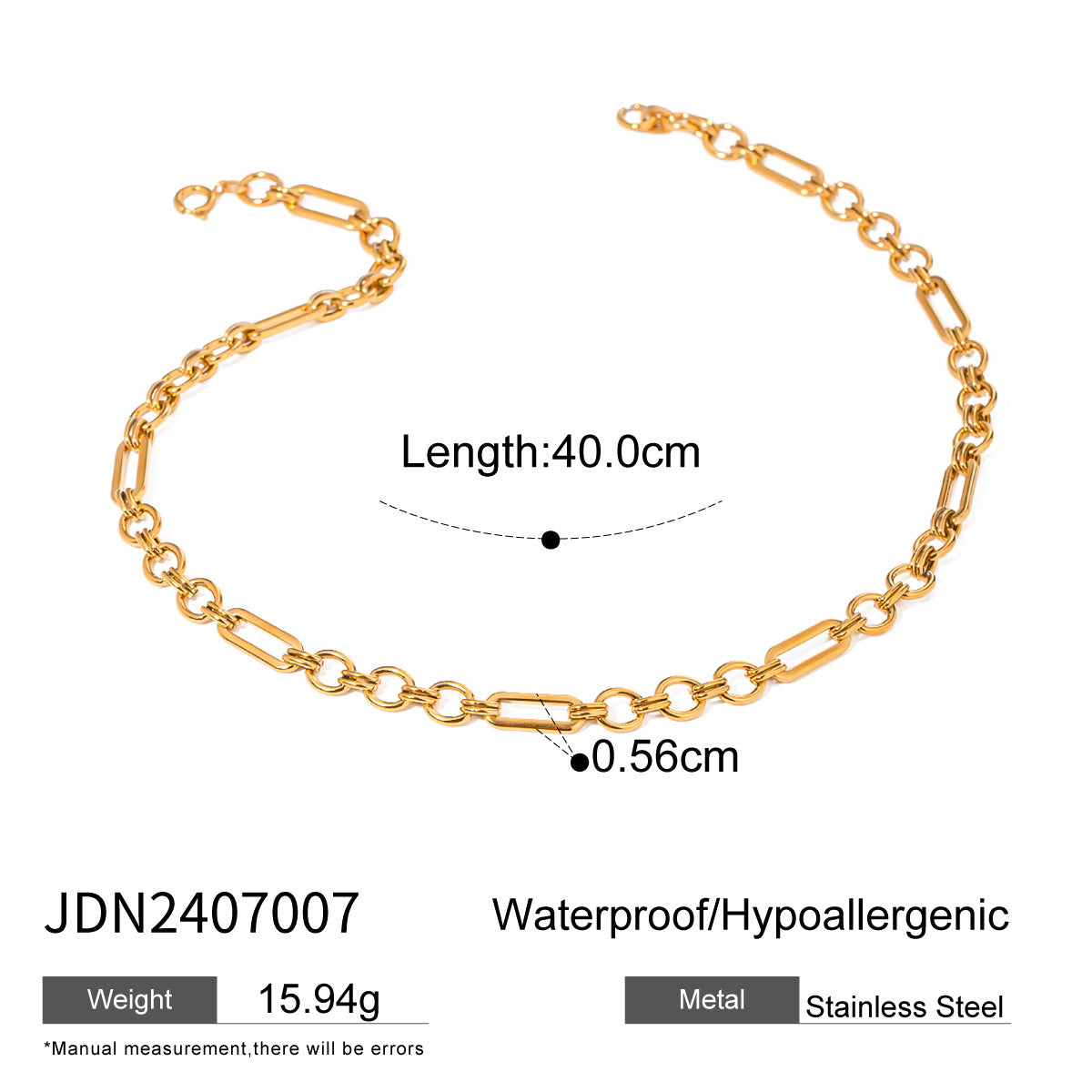 Haisley Titanium Geometric Necklace - JDN2407007 [ZJX7YNDI]