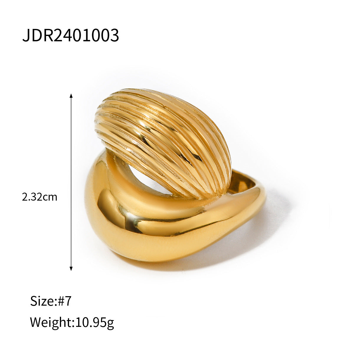 Zamari Pearl Gold Statement Ring - JDR2401003 [RII0J5VZ]