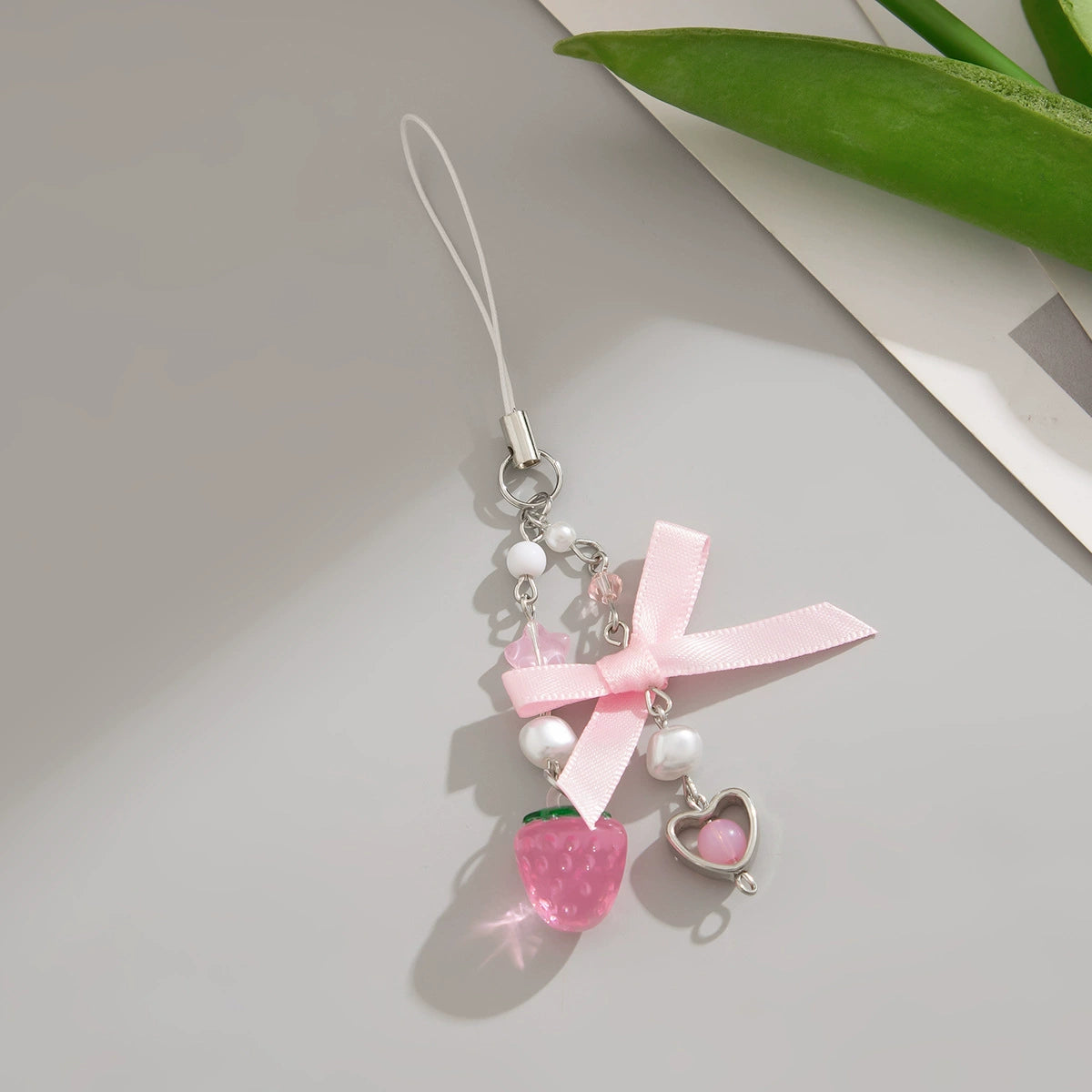 Thea Strawberry Blossom Charms - Silver-Tone Charm (Style 14) [CI8KZHGC]