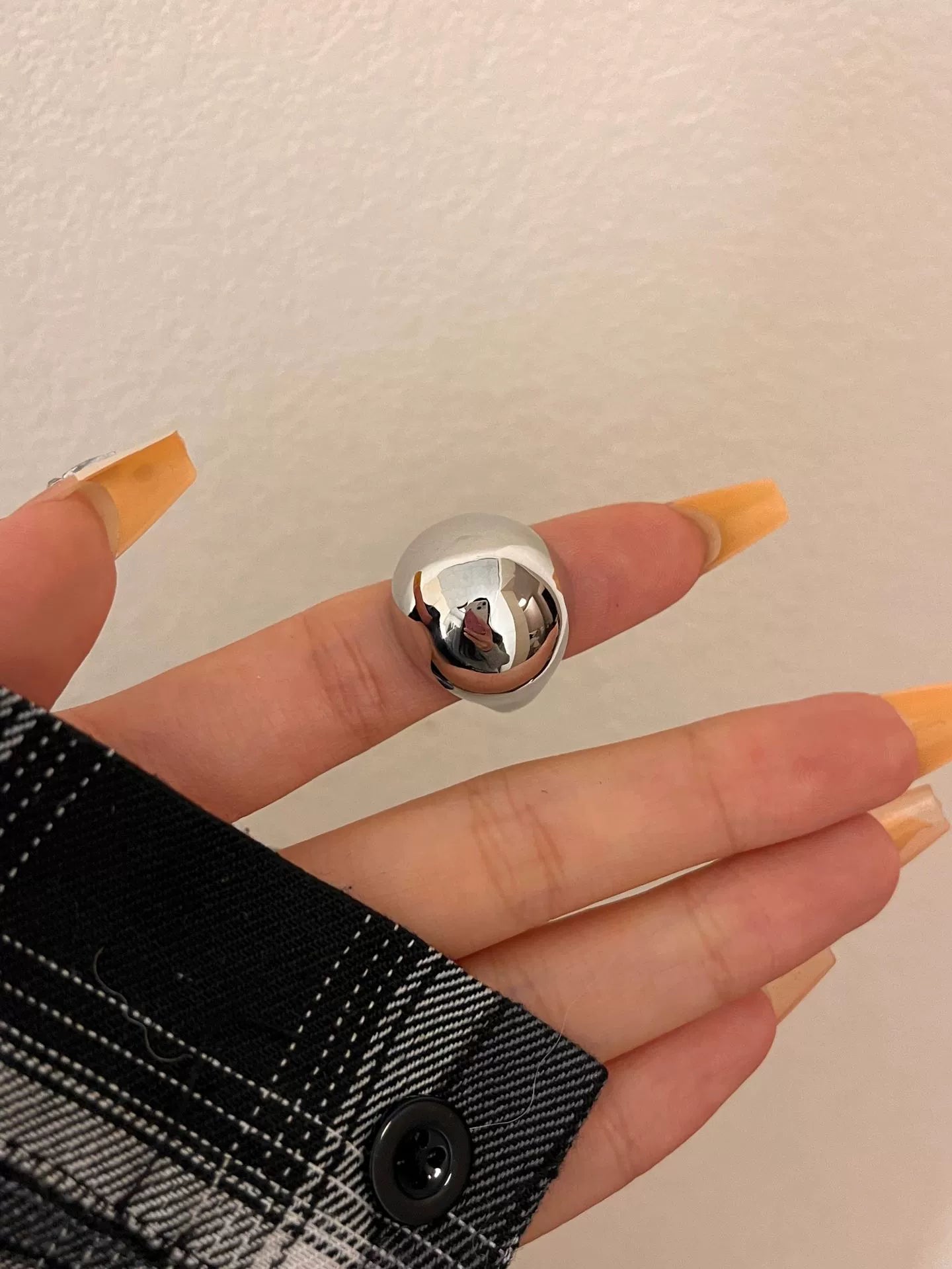 Martina Glossy Oval Ring - Silver [NHCRWRJL]