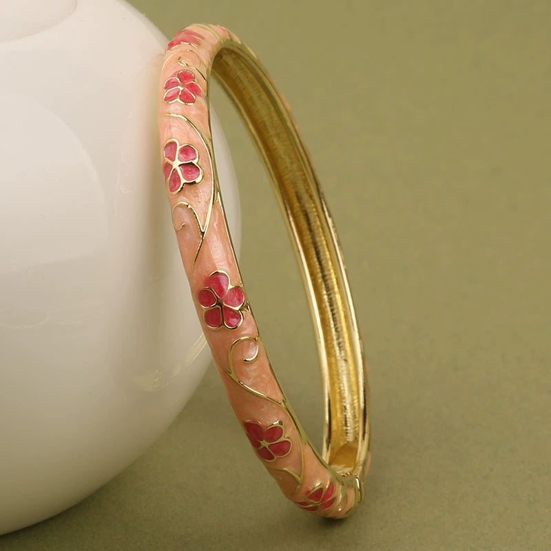 Zanyah Bloom Charm Bracelet - Deep Pink [QS1H2467]