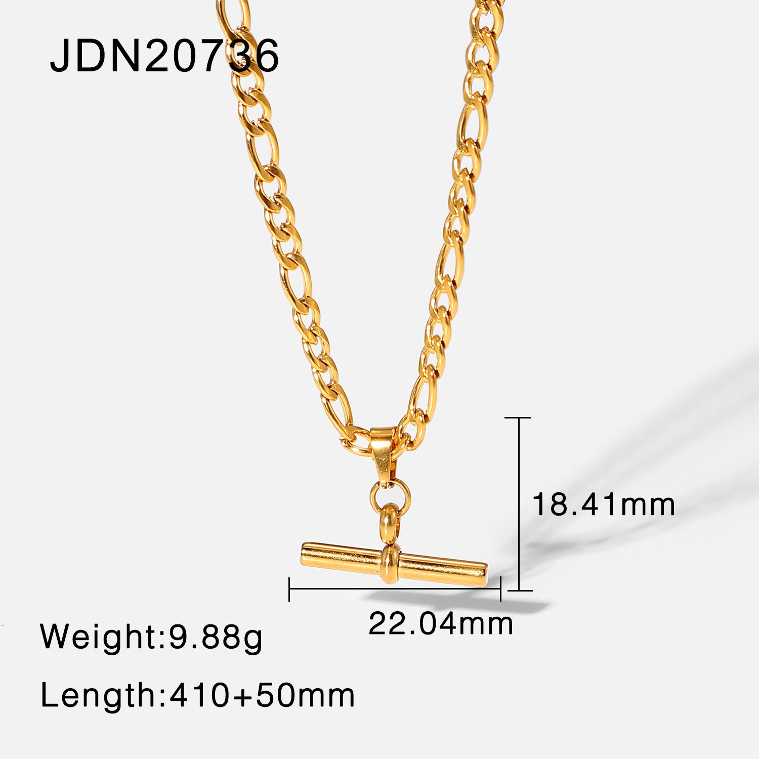 Rayla Chunky Chain Necklace - Figaro Chain [9O450YX5]